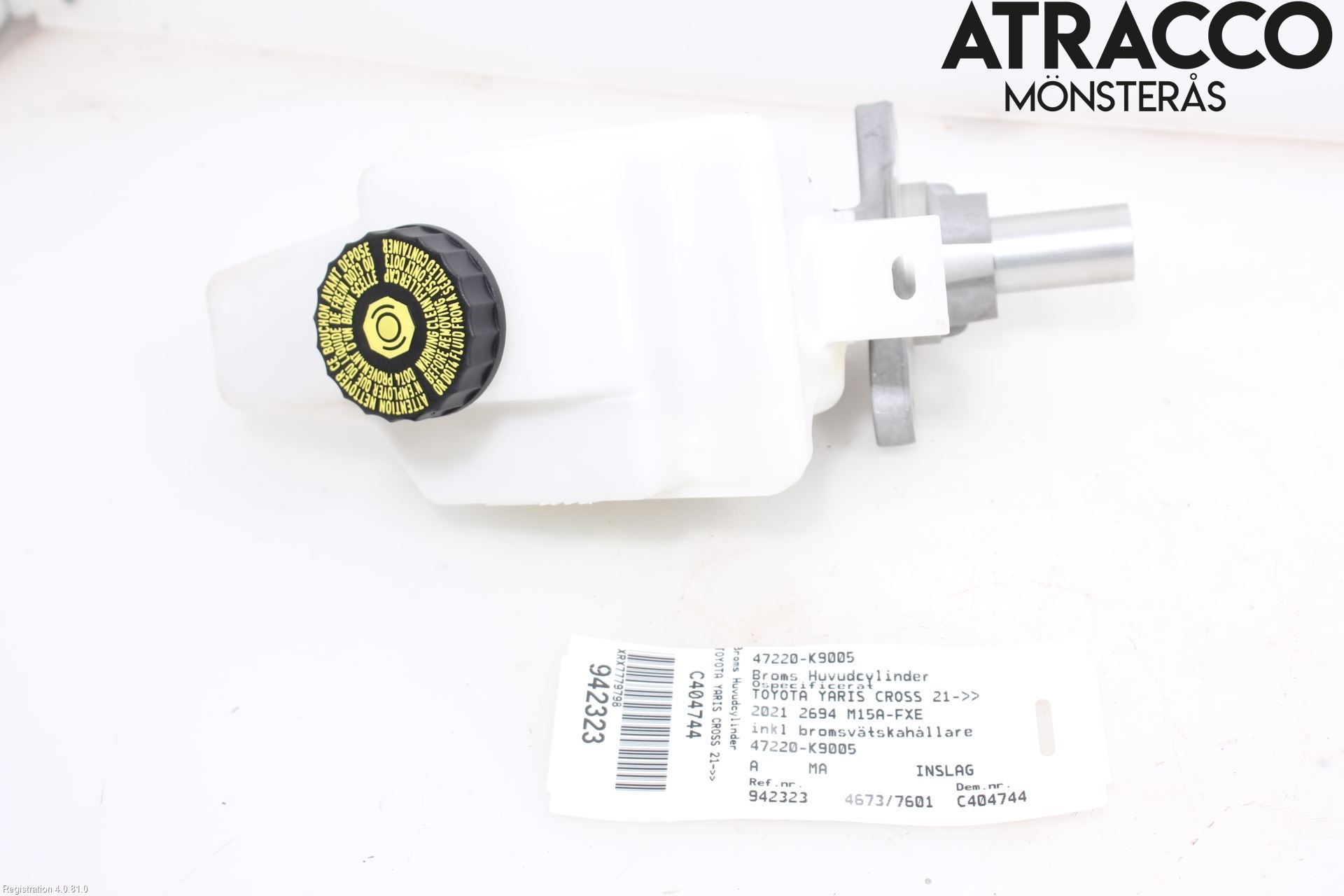 Toyota YARIS CROSS XP21 21- Brems Hovedsylinder