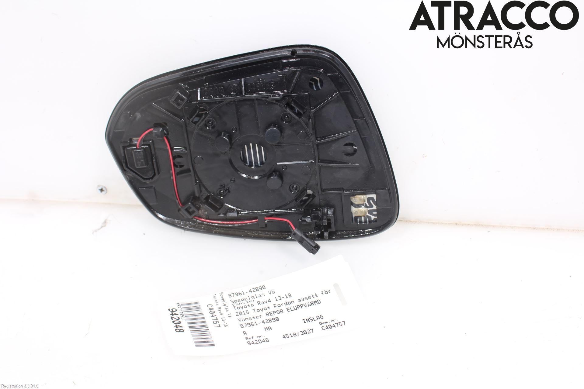 Toyota RAV4 13-18 Speil Glass V