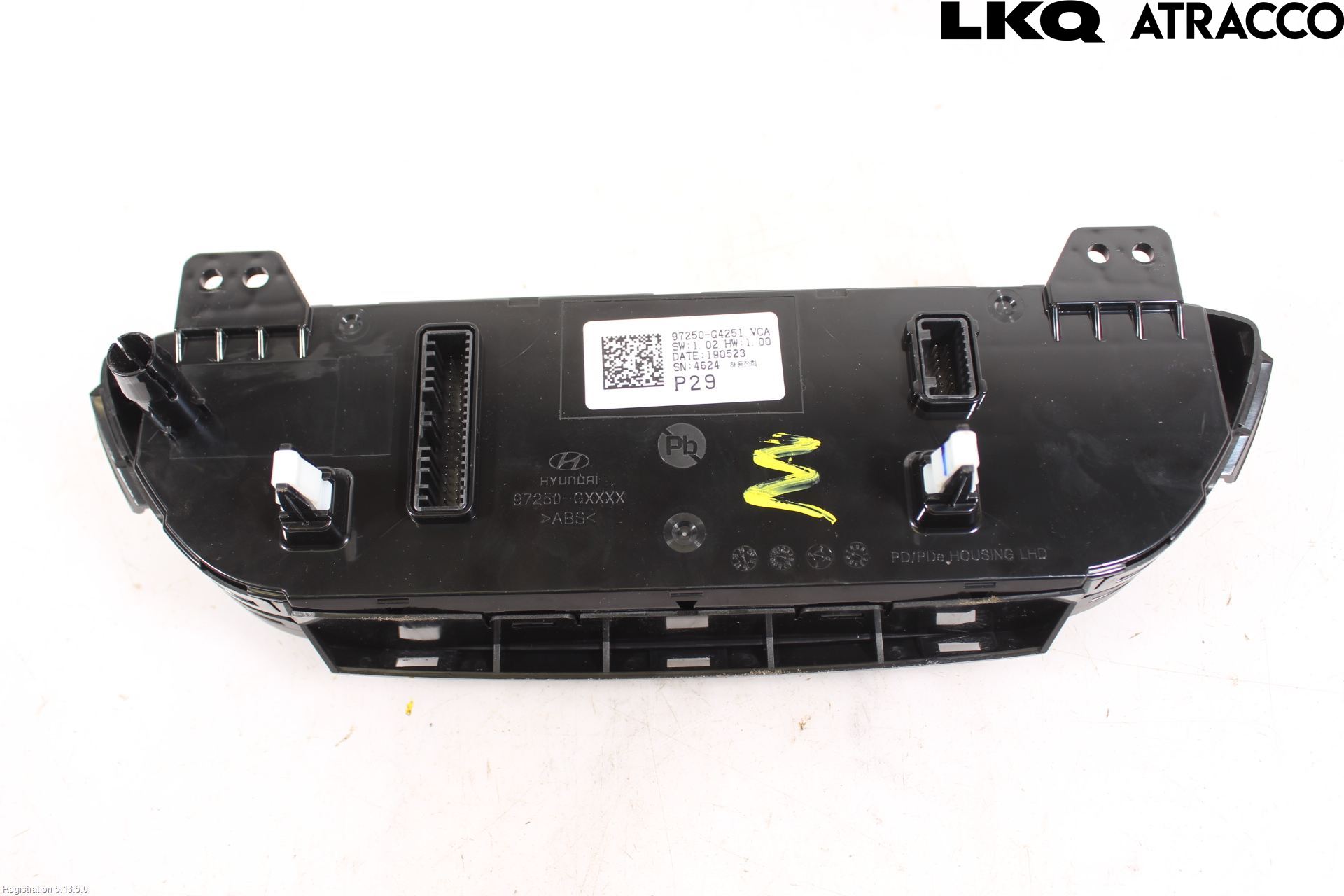 Hyundai i30 PD 17- Varme Ac Betjening-Display