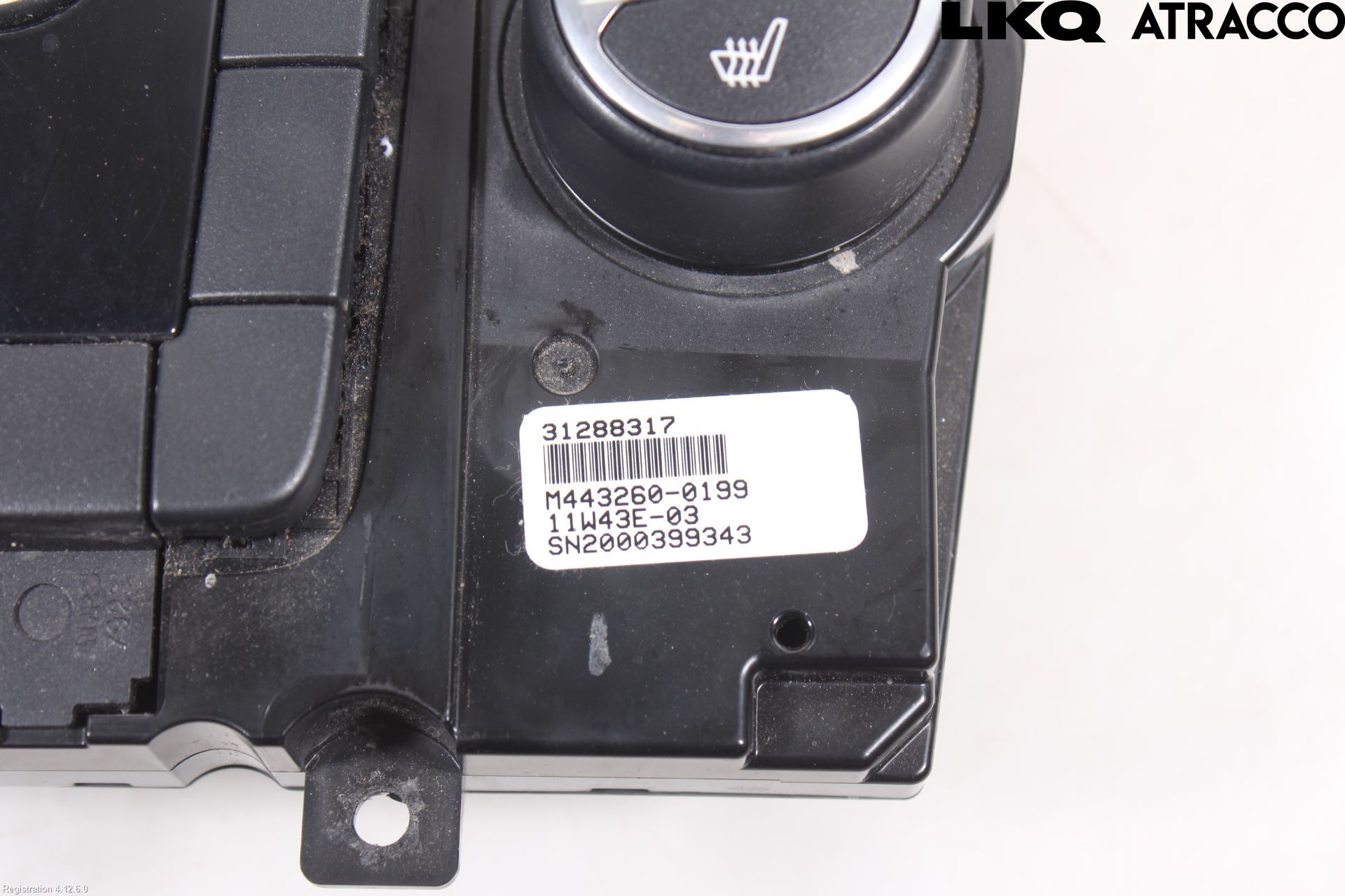 Volvo XC70 08-13 Varme Ac Betjening-Display
