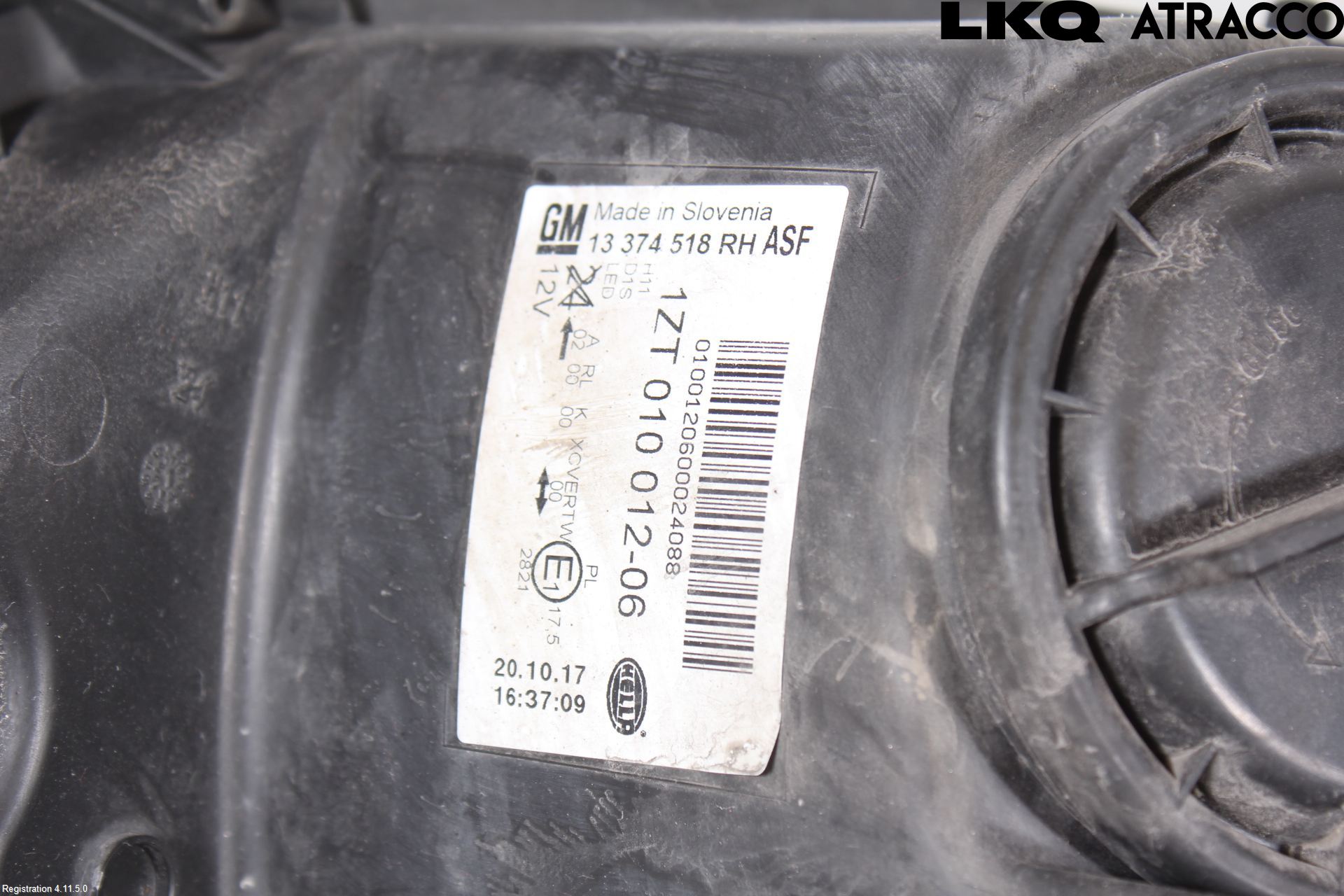 Opel ASTRA J 10-15 Frontlykt Høyre