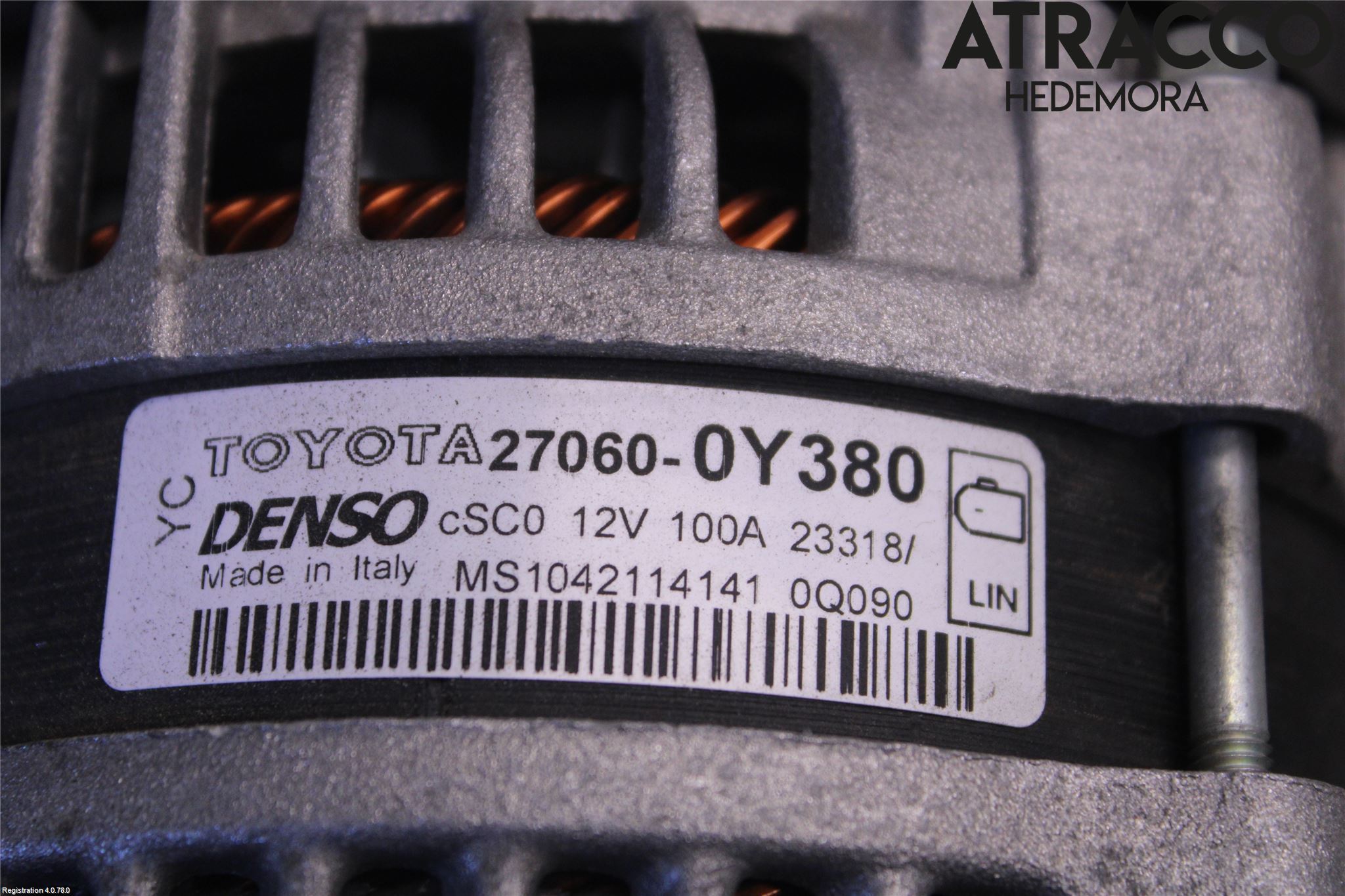 Toyota YARIS XP130 15-20 Dynamo