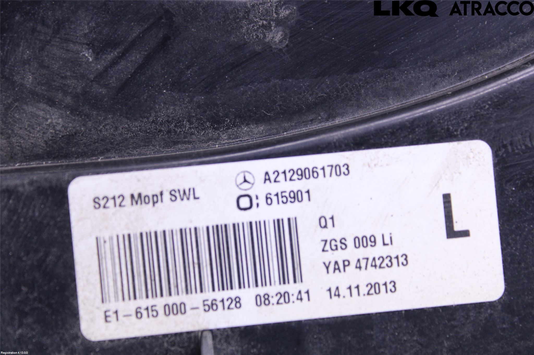 Mercedes-Benz MB E-KLASS (W212) 09-16 Baklykt Venstre