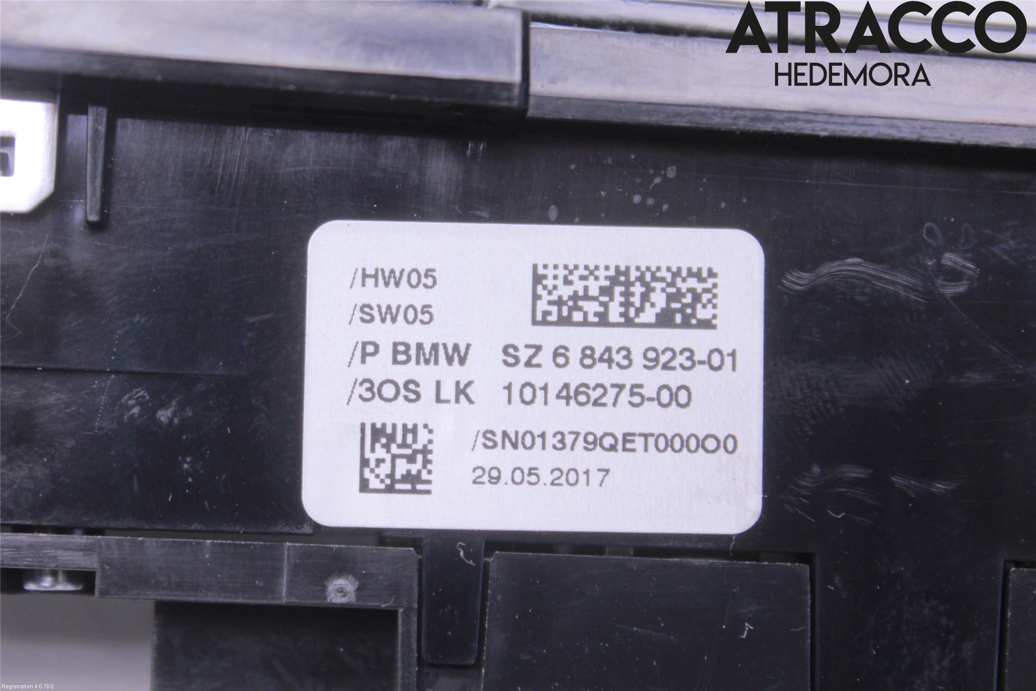 BMW 5 G30/G31/F90 17-23 Bryter Gearkasse