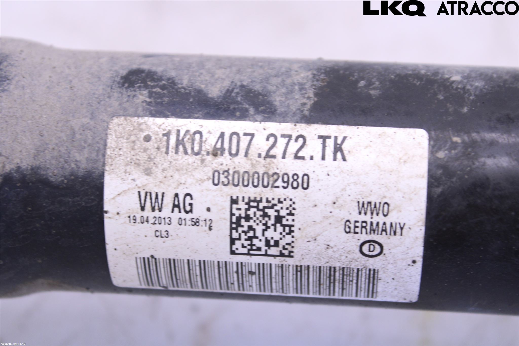 Volkswagen VW PASSAT 11-14 Drivaksel Foran Kompl Høyre