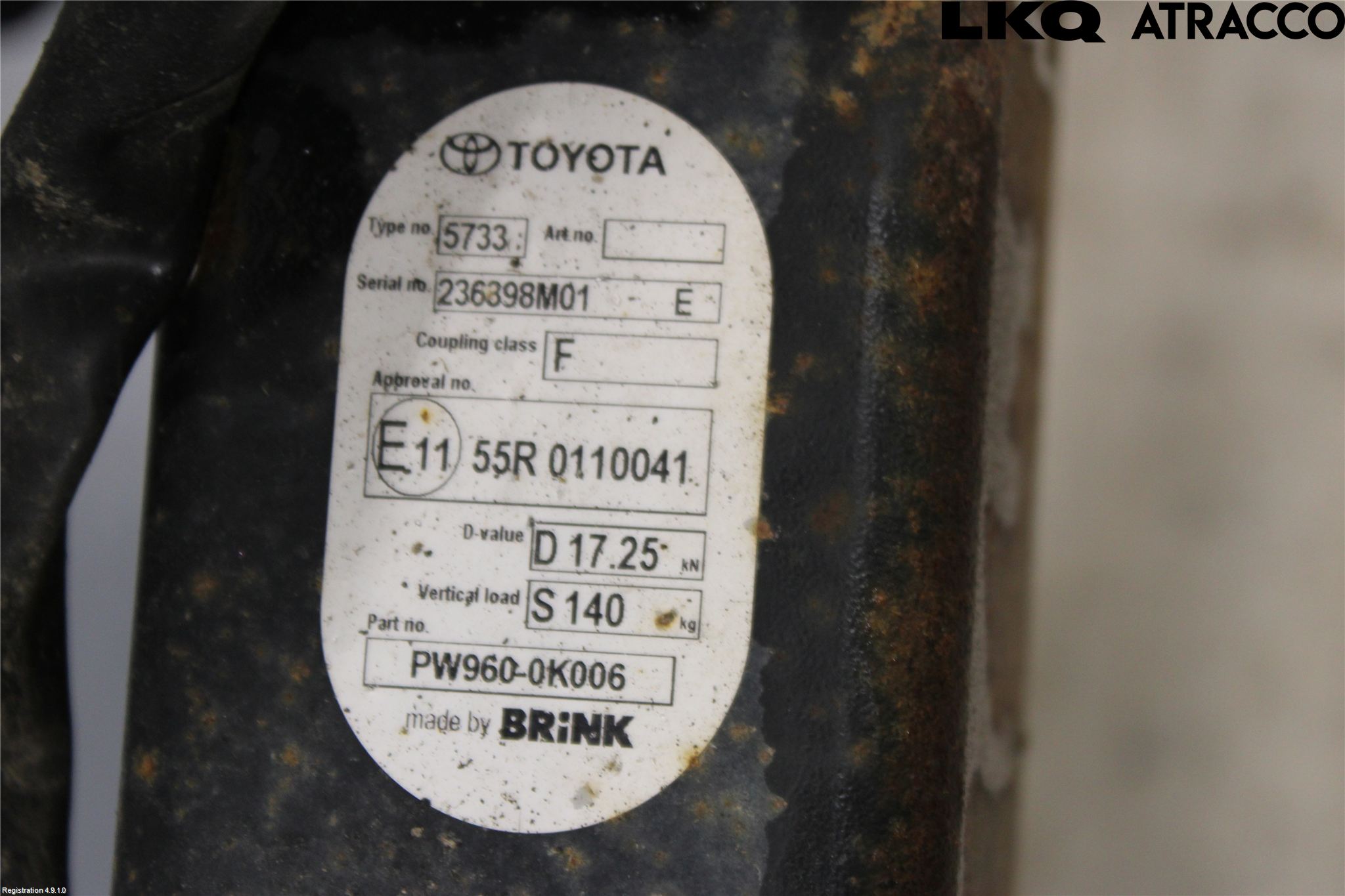 Toyota HILUX 16- Tilhengerfeste
