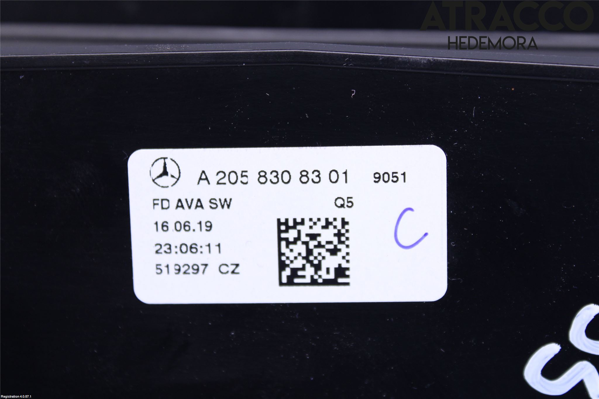 Mercedes-Benz MB C-KLASS (W205) 14-21 Dashbord Kanal - Dyse