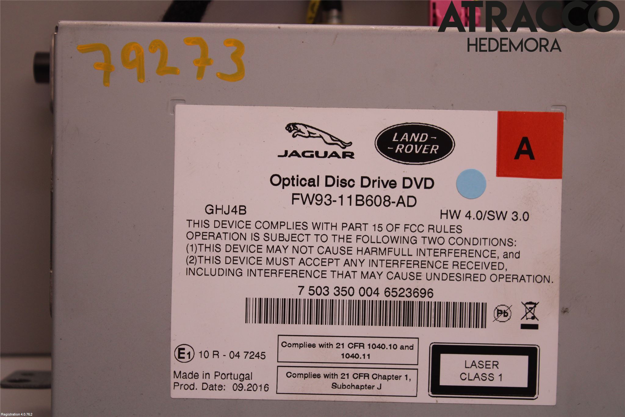 Jaguar XF (X260) 16-24 Stereo Radio Med Cd