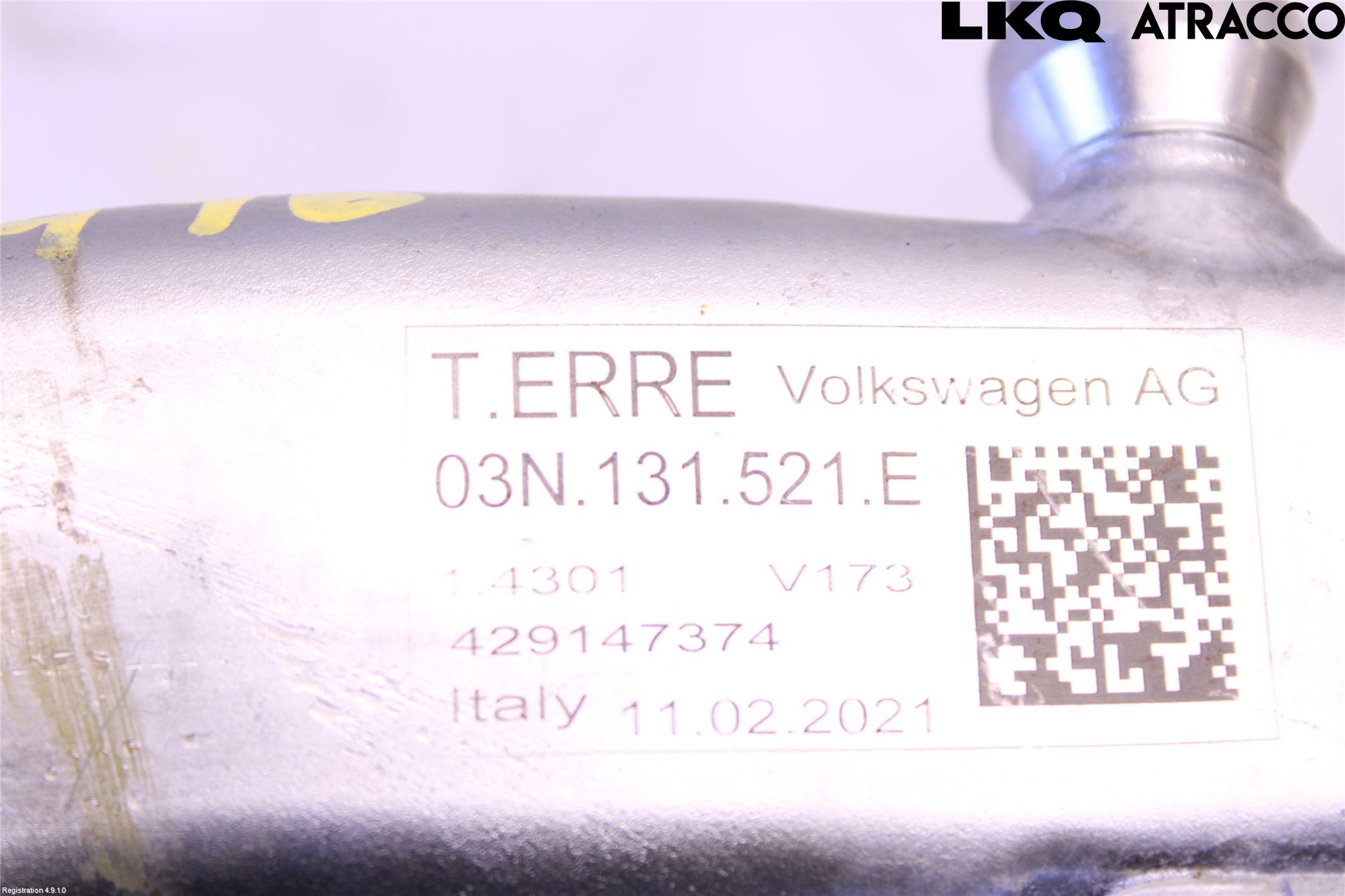 Volkswagen VW TRANSP/CARAVELLE (T6) 16-22 Egr Rør