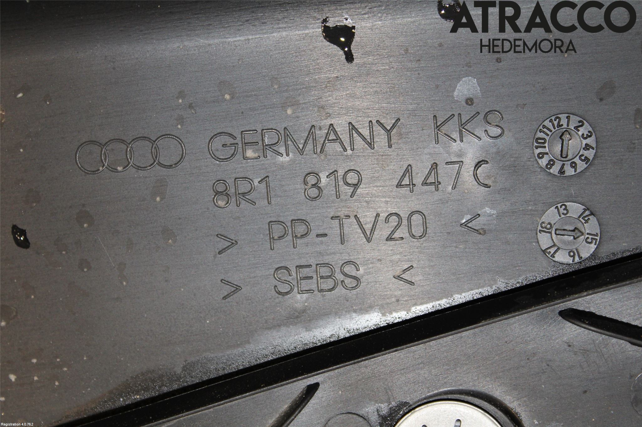 Audi Q5 09-16 Visker Deksel-Grill-Under Frr
