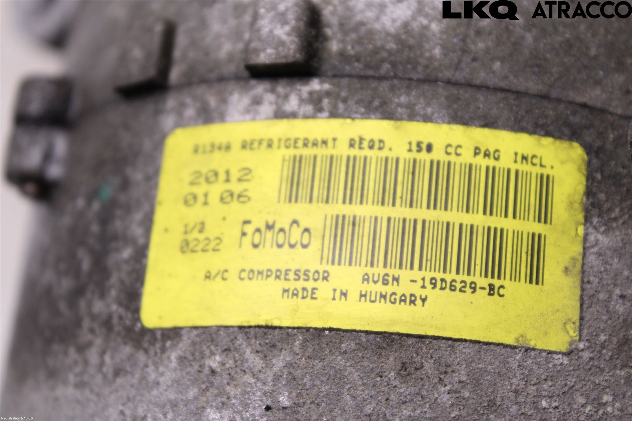 Landrover LAND ROVER RANGE ROVER EVOQUE (L538) 11-18 Varme Ac Kompressor