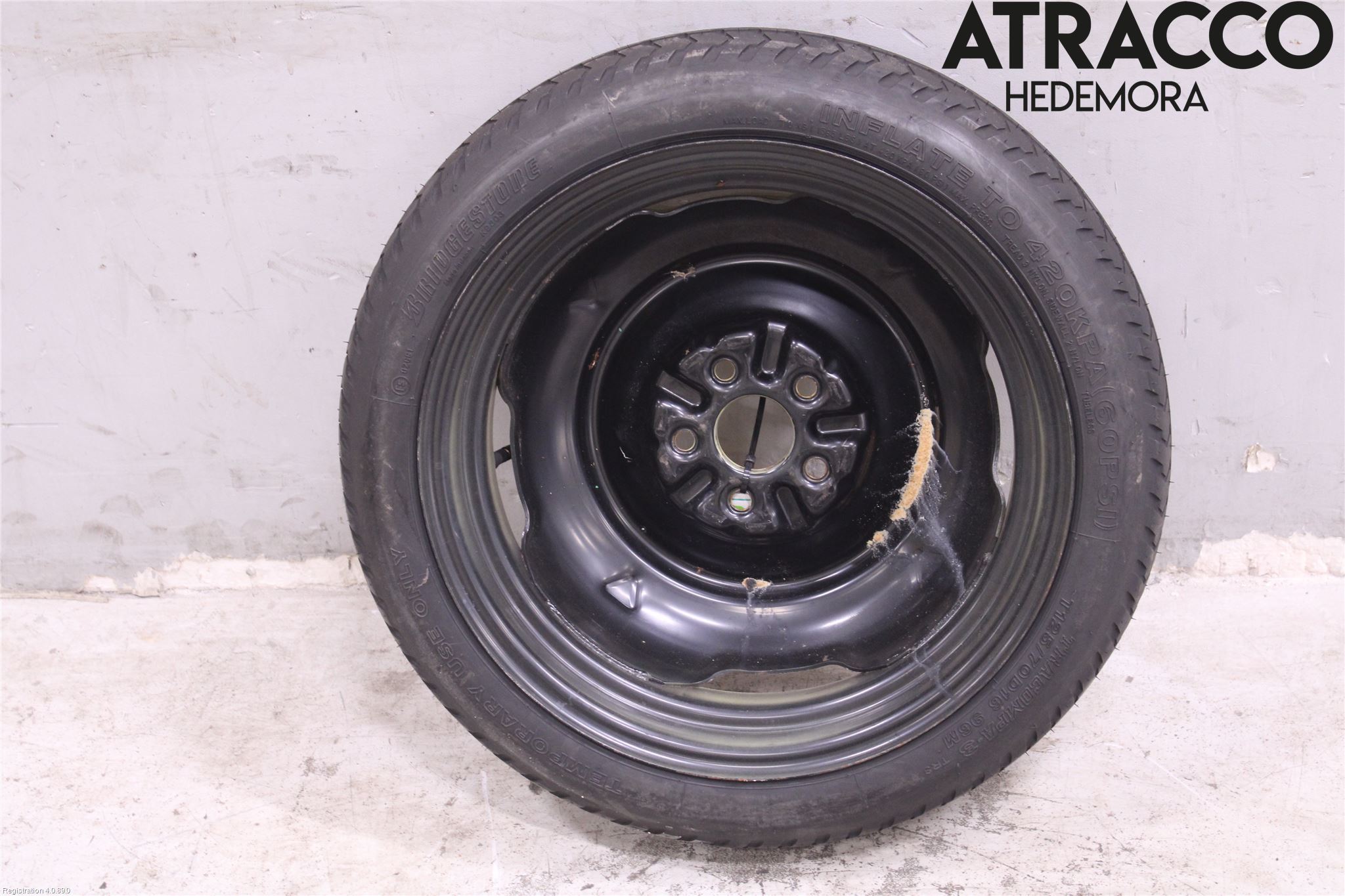 Toyota PRIUS NWH20 04-08 Hjul Reservehjul Minitype