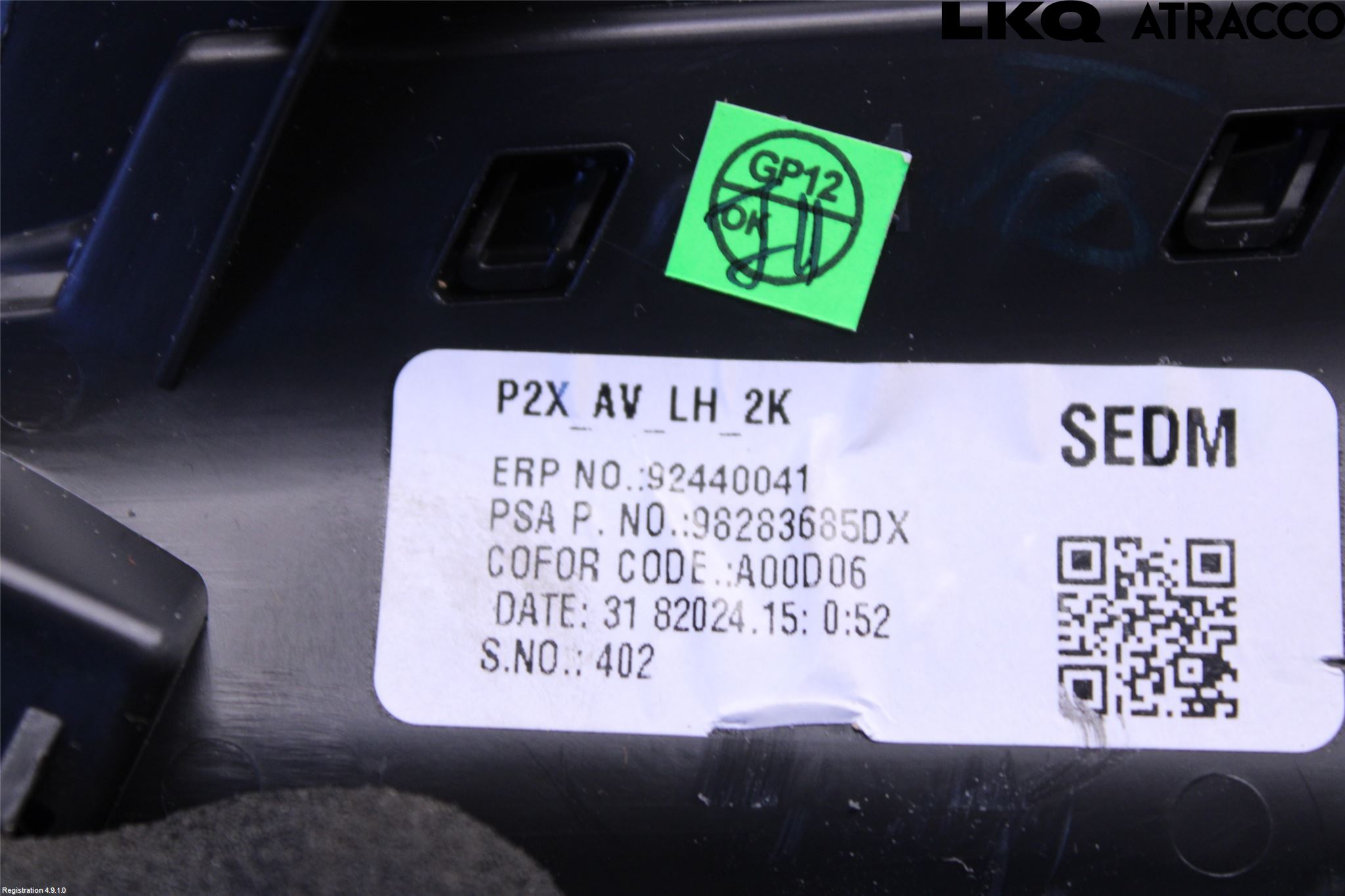Peugeot 2008/E-2008 20- Dashbord Kanal - Dyse