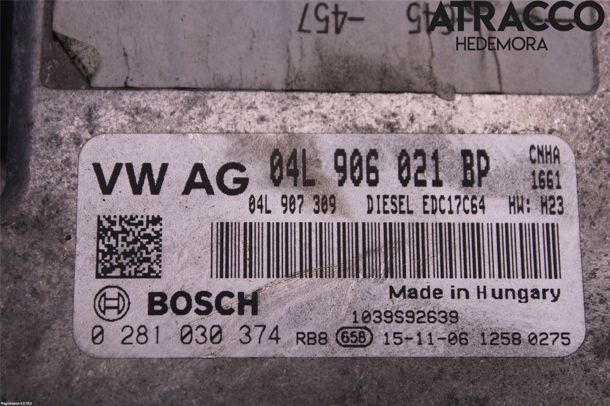 Audi A6/S6 4G 11-18 Styreenhet Dieselpumpe