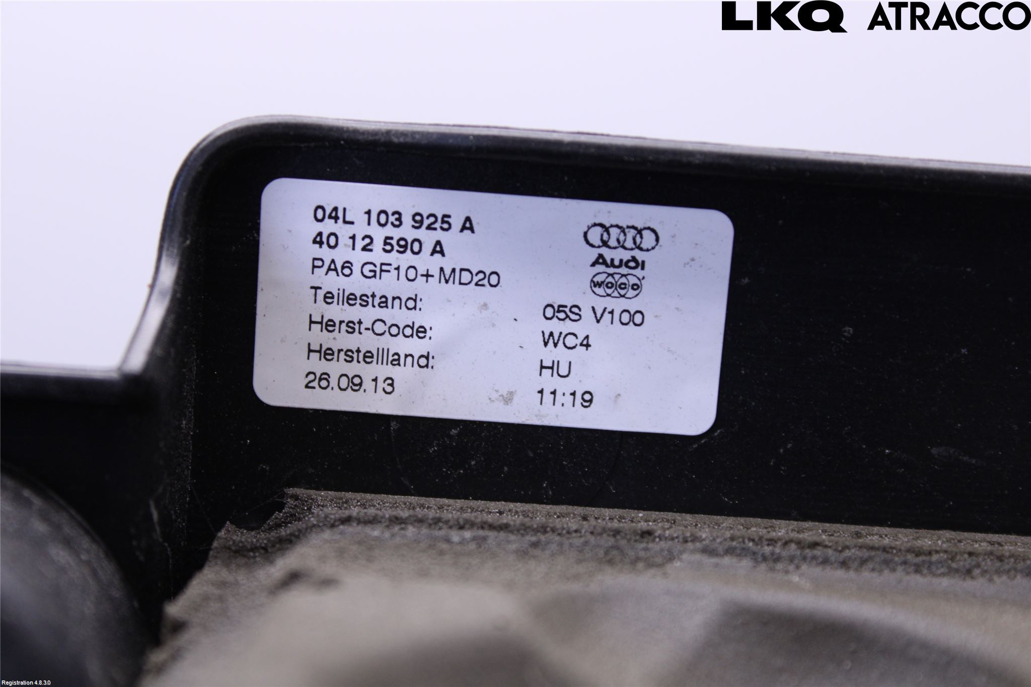 Audi A3/S3 8V 13-20 Motor Deksel Over Motor