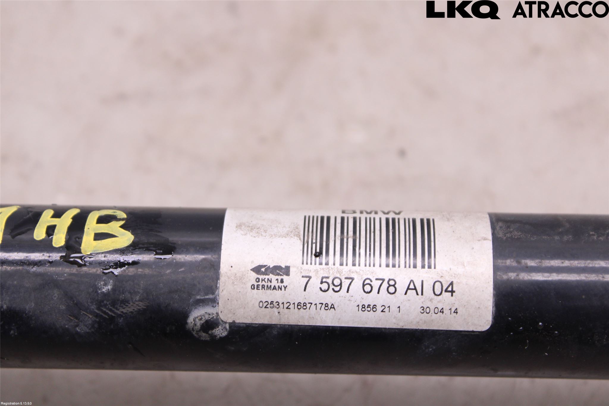 BMW 4 F32/F33/F82/F83 13-20 Drivaksel Bak Kompl Høyre