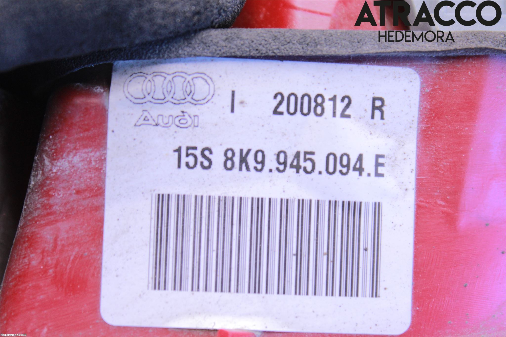 Audi A4 12-15 Baklykt Høyre  På Luke(Indre)