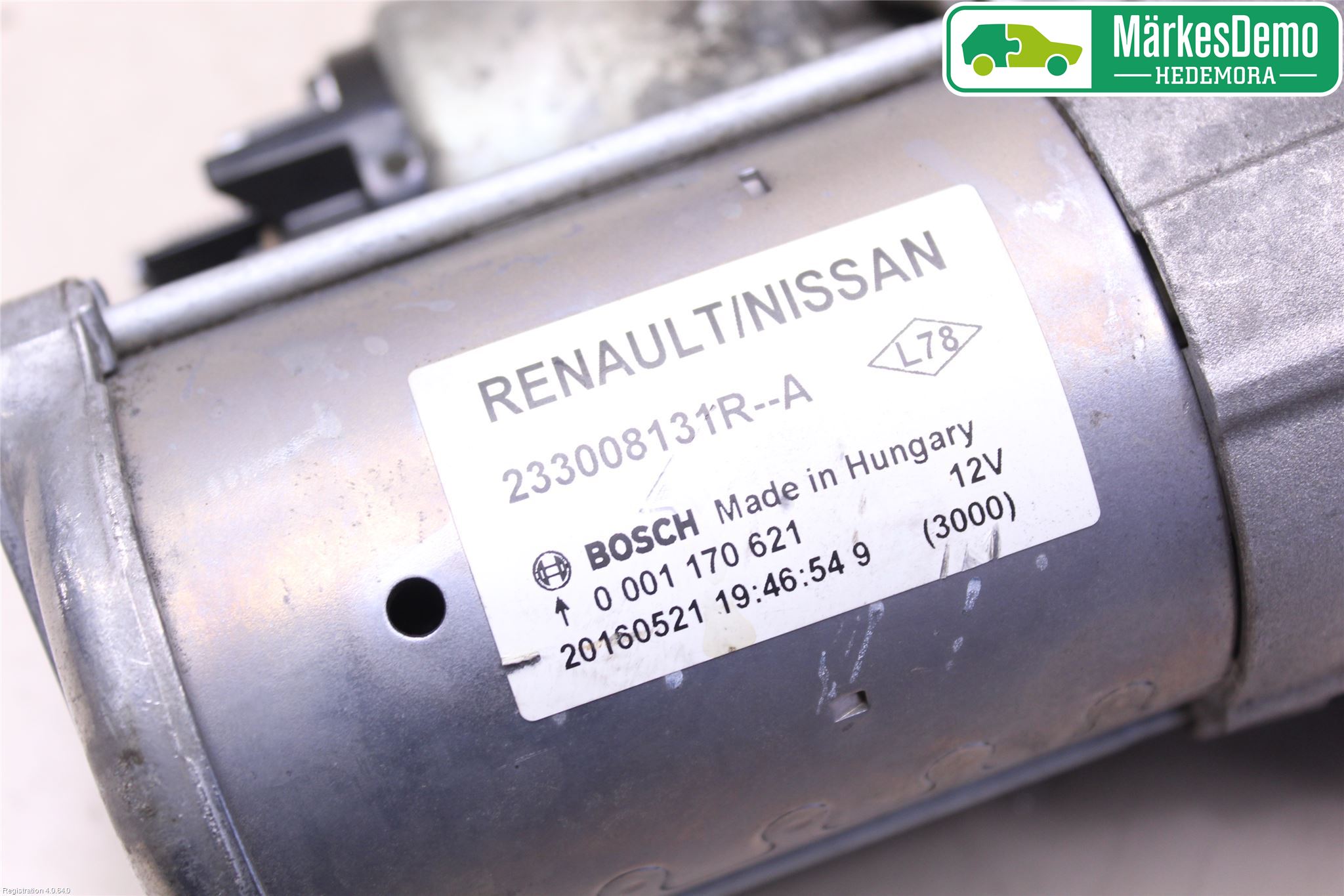 Nissan QASHQAI 14-17 Startmotor Diesel