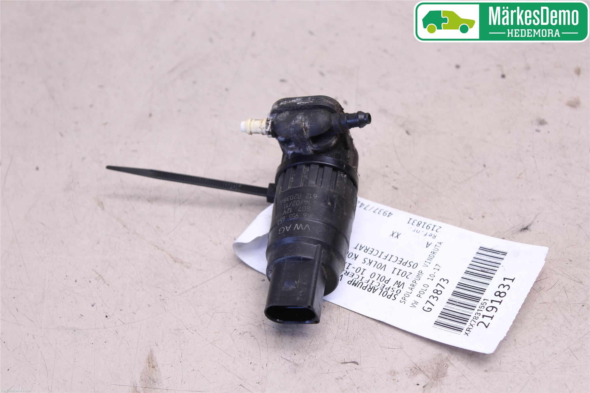Volkswagen VW POLO 10-17 Spylerpumpe Frontrute