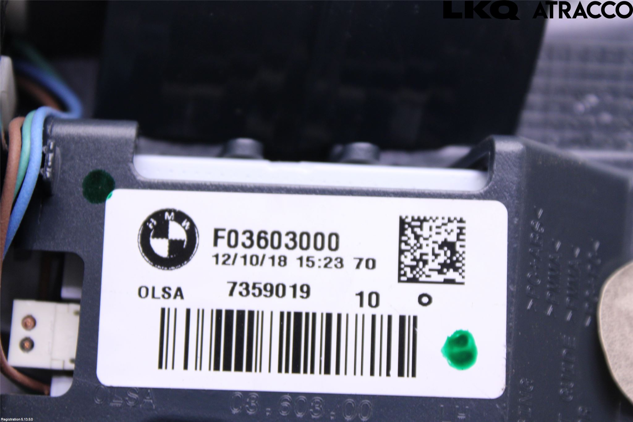 BMW 1 F20/F21 11-19 Baklykt Venstre  På Luke(Indre