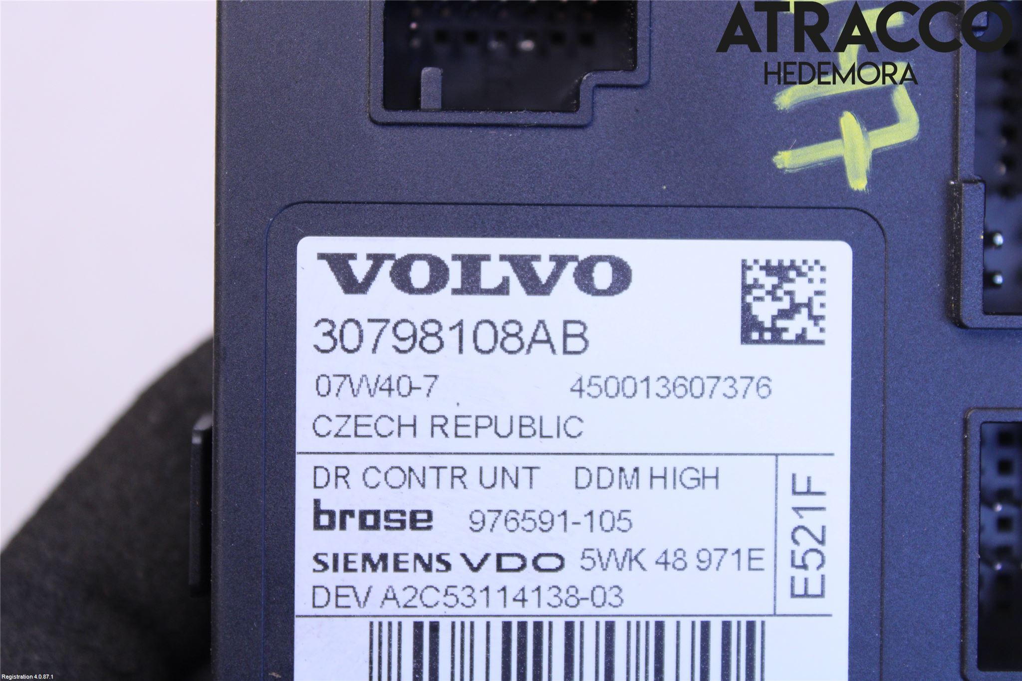 Volvo C30 07-10 Vindusheismotor