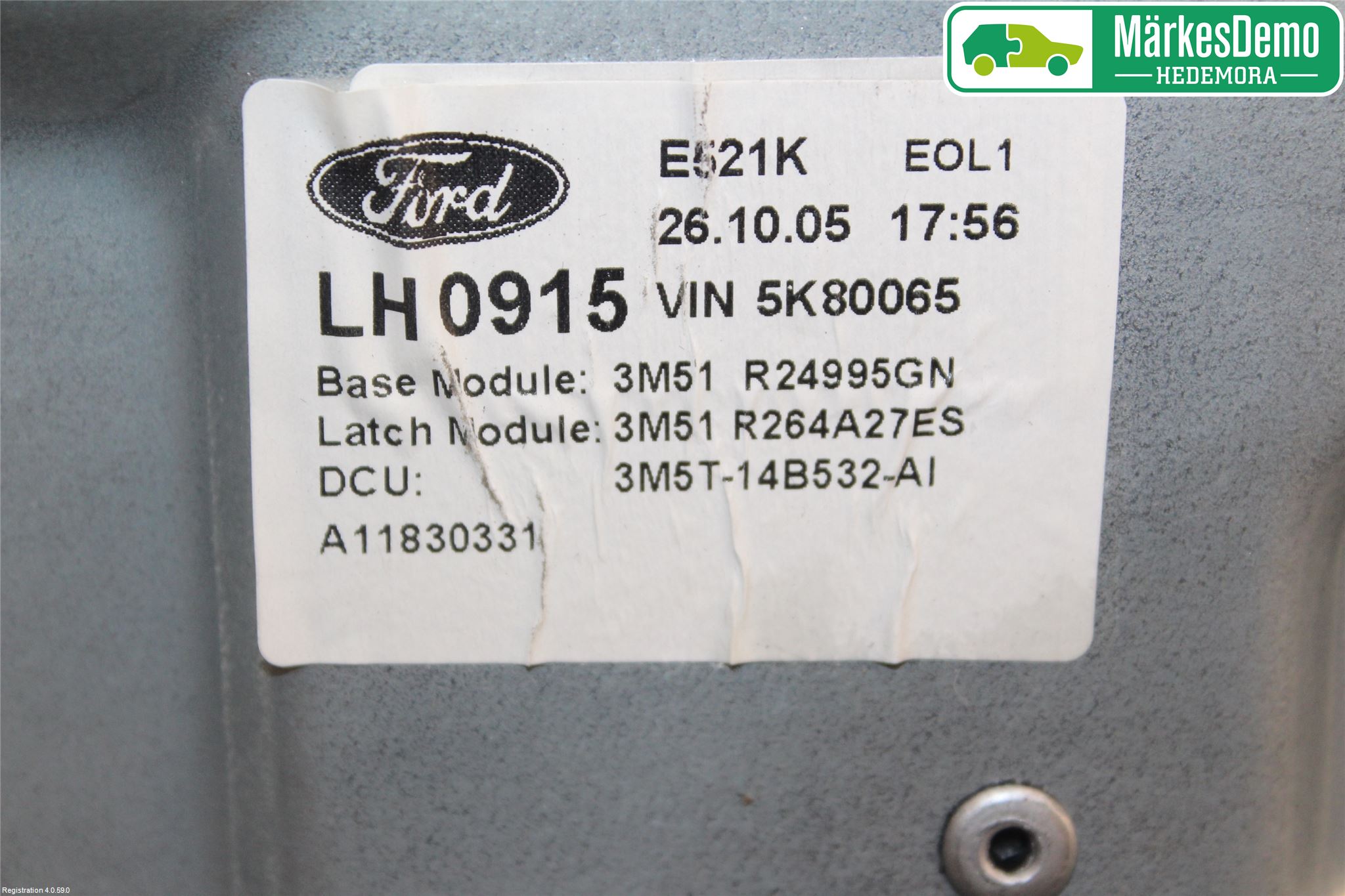 Ford FOCUS C-MAX I 03-06 Vindusheis El Komp