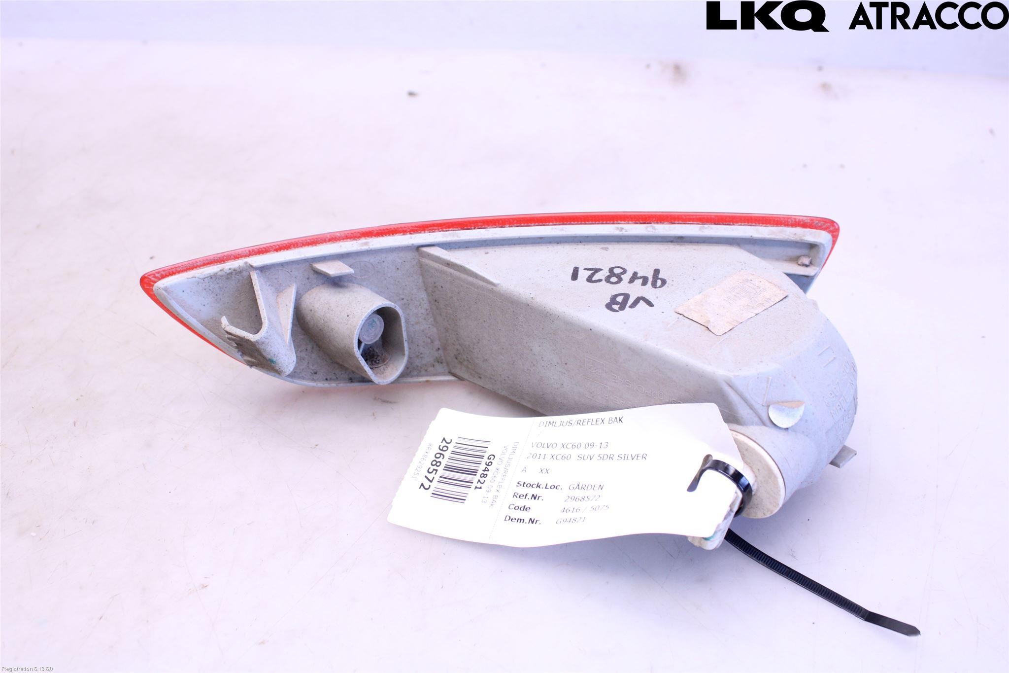 Volvo XC60 09-13 Refleks Bak