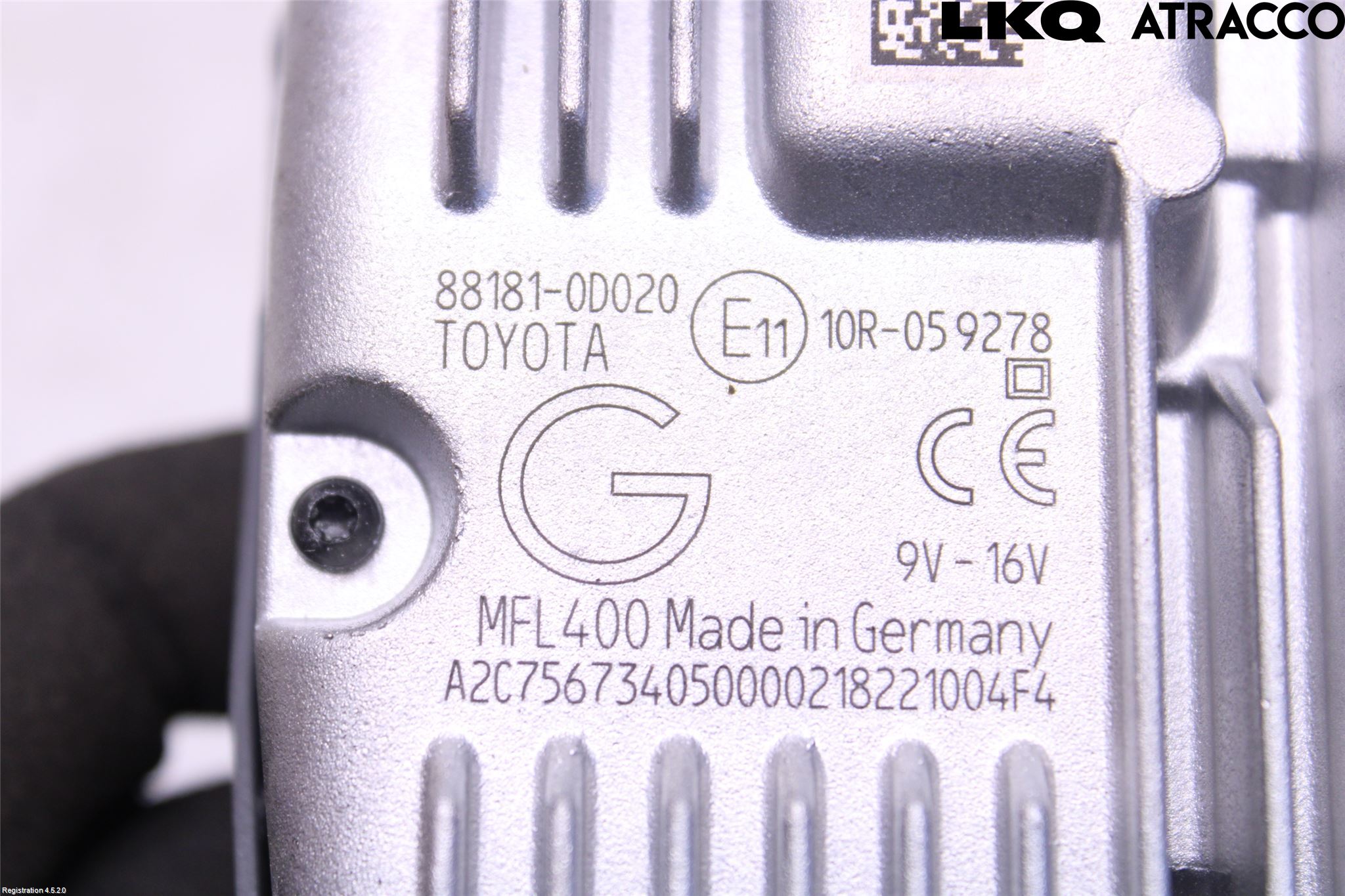 Toyota YARIS XP130 15-20 Sensor Kollisjonsbeskyttelse