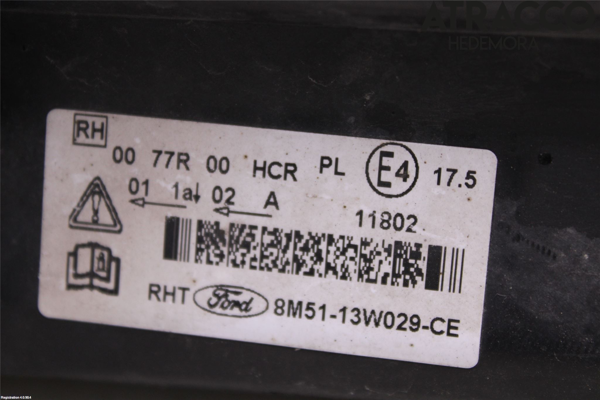 Ford FOCUS 08-11 Frontlykt Høyre