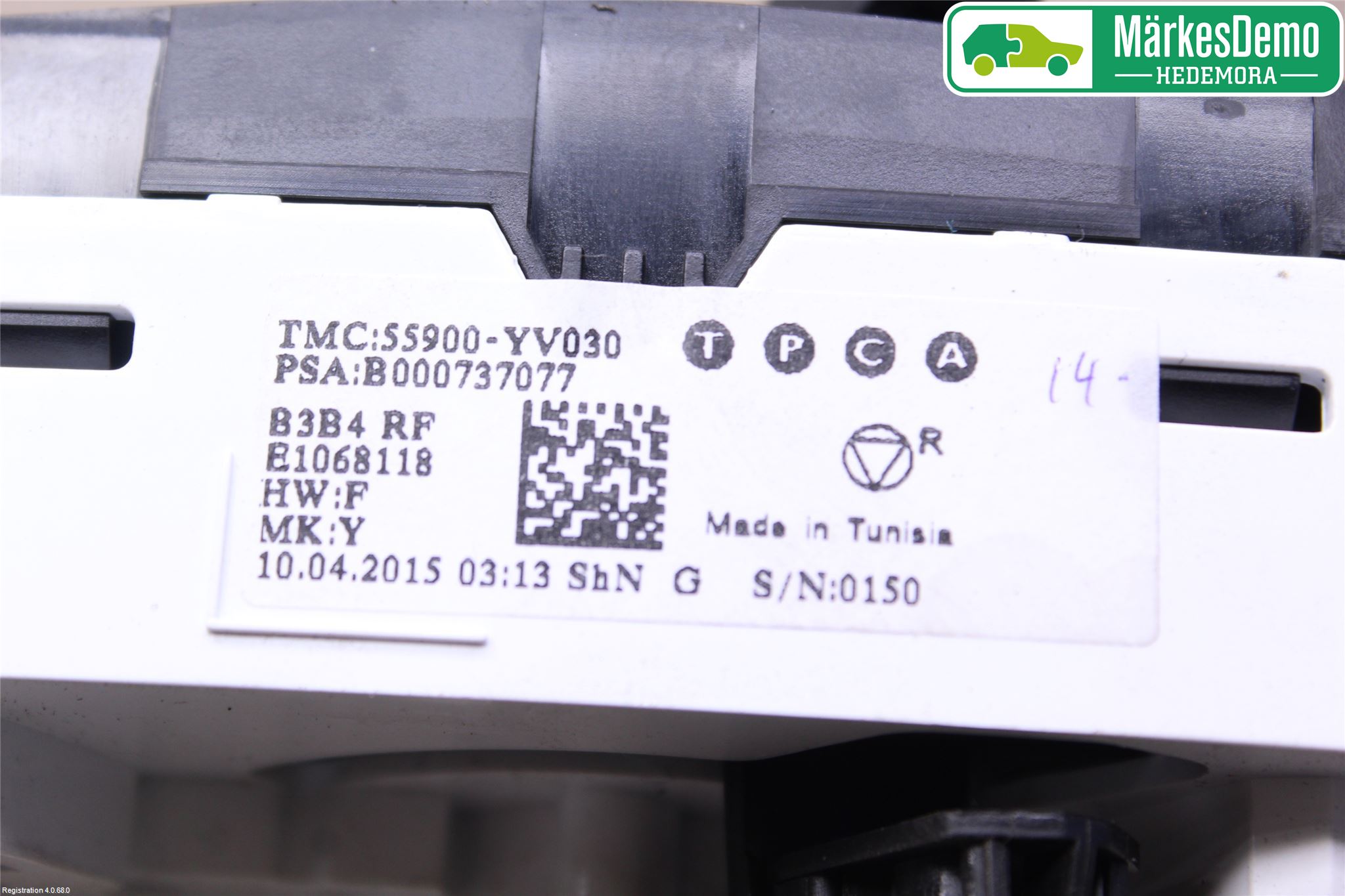 Toyota AYGO 15-21 Varme Ac Betjening-Display