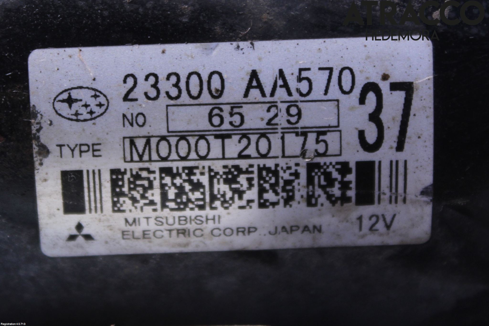Subaru LEGACY    07-09 Startmotor