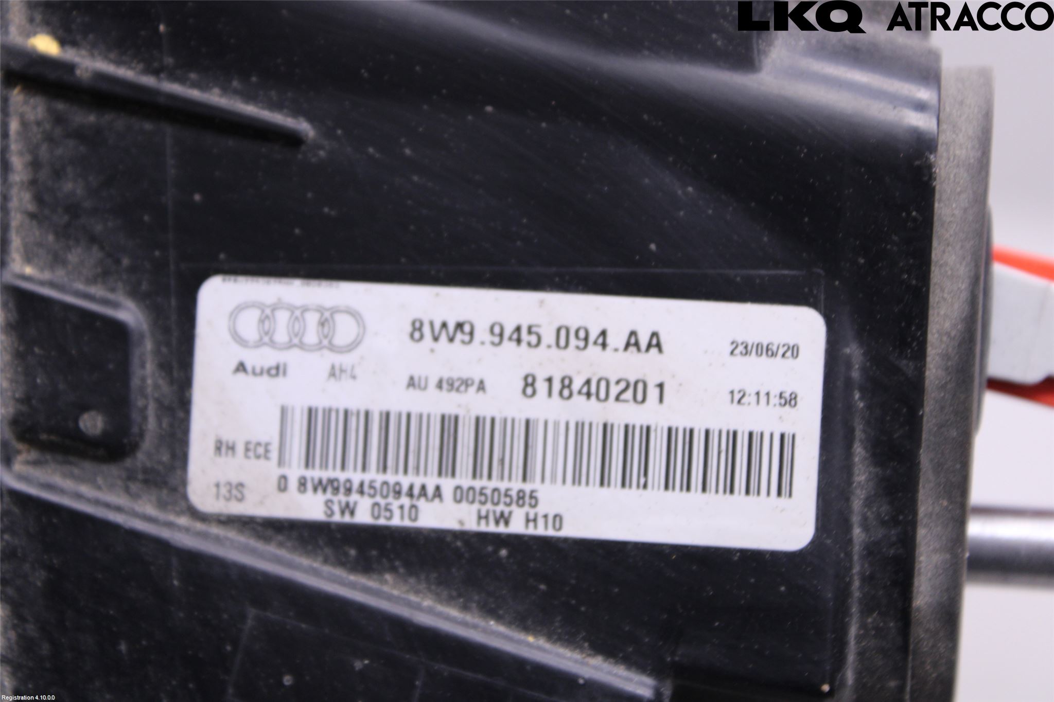 Audi A4/S4 B9 20- Baklykt Høyre  På Luke(Indre)