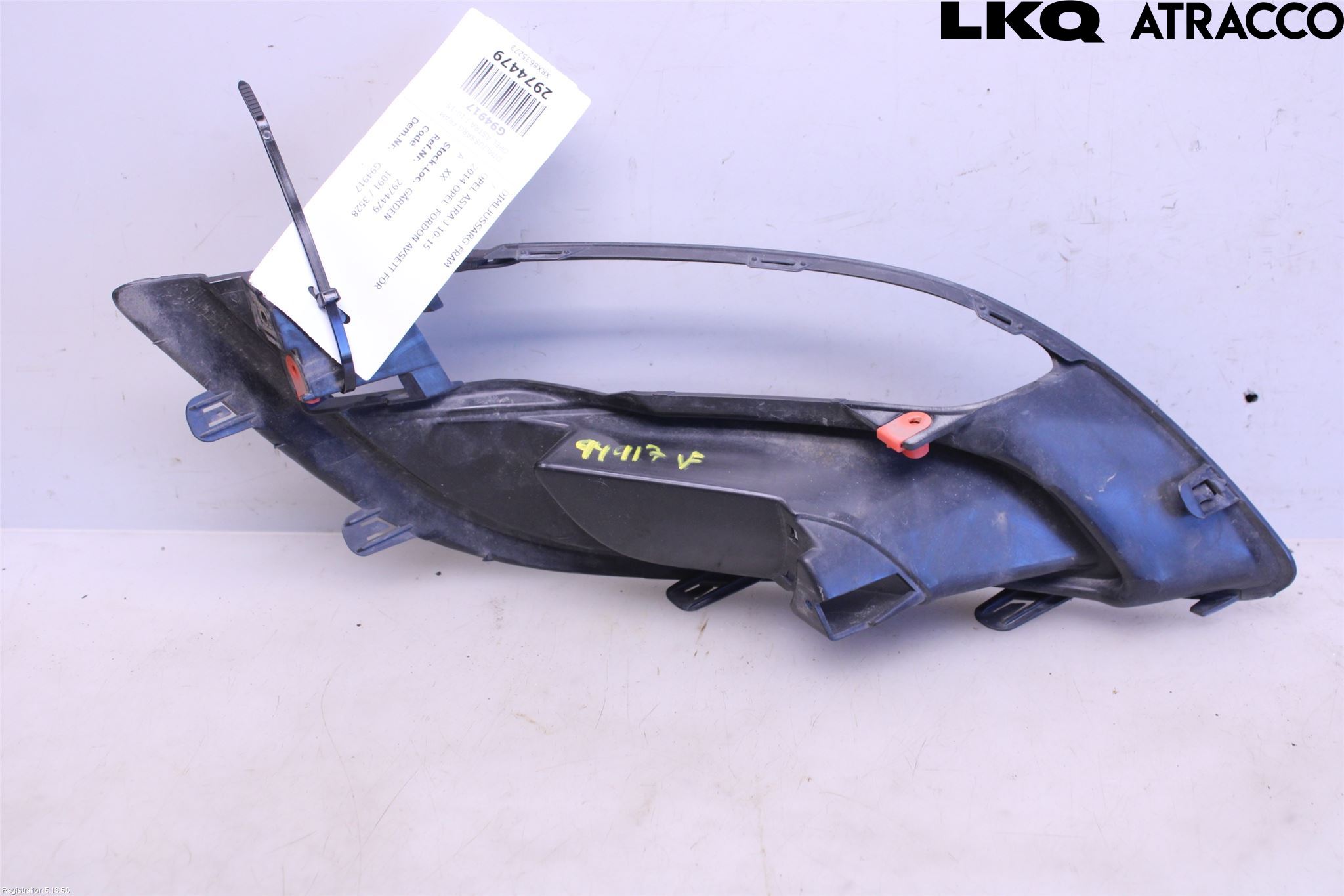 Opel ASTRA J 10-15 Frontlykt Kurve-Tåkelys Ramme