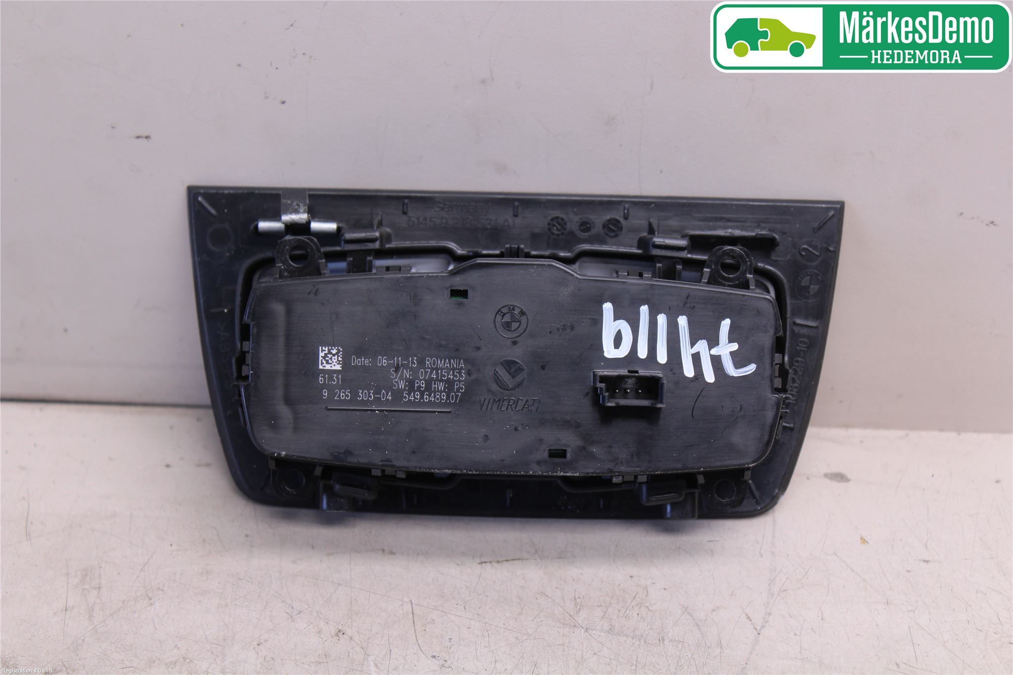 BMW 3 F30/F31/F80 12-19 Bryter Hovedlys