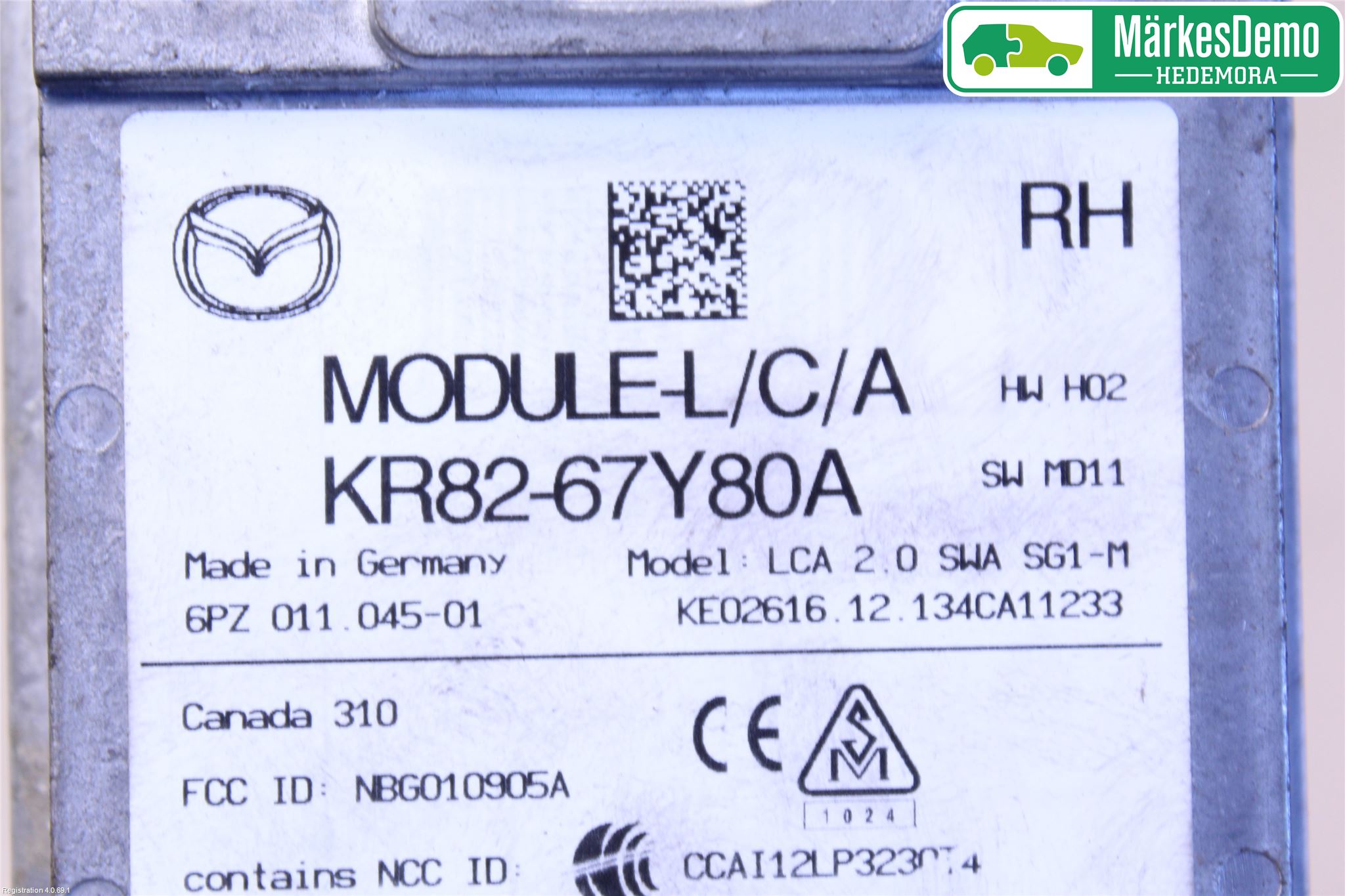 Mazda CX-5 12-17 Sensor Kollisjonsbeskyttelse