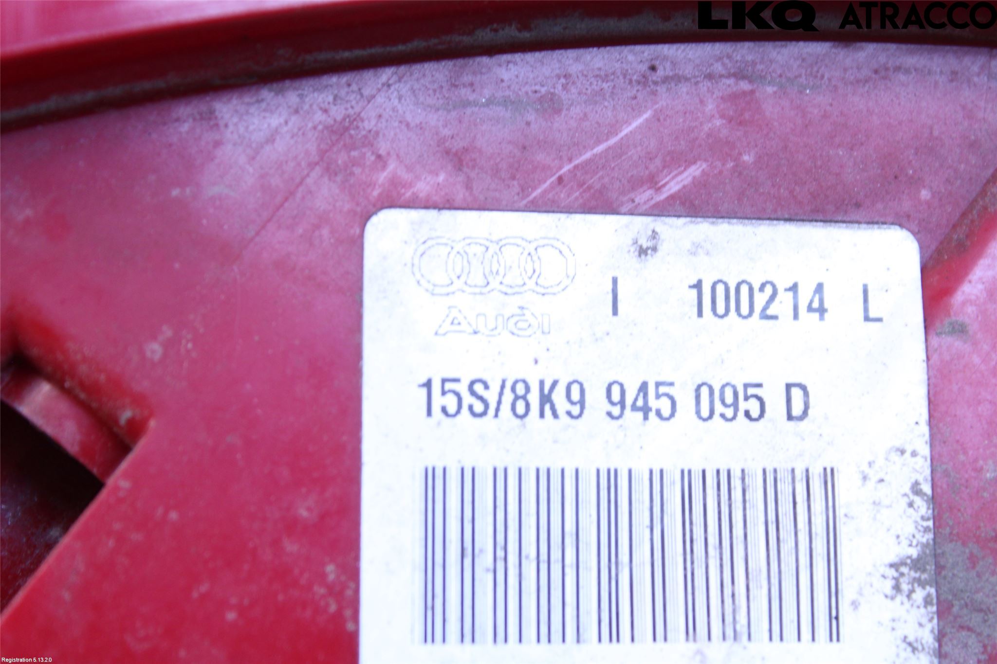 Audi A4 12-15 Baklykt Venstre