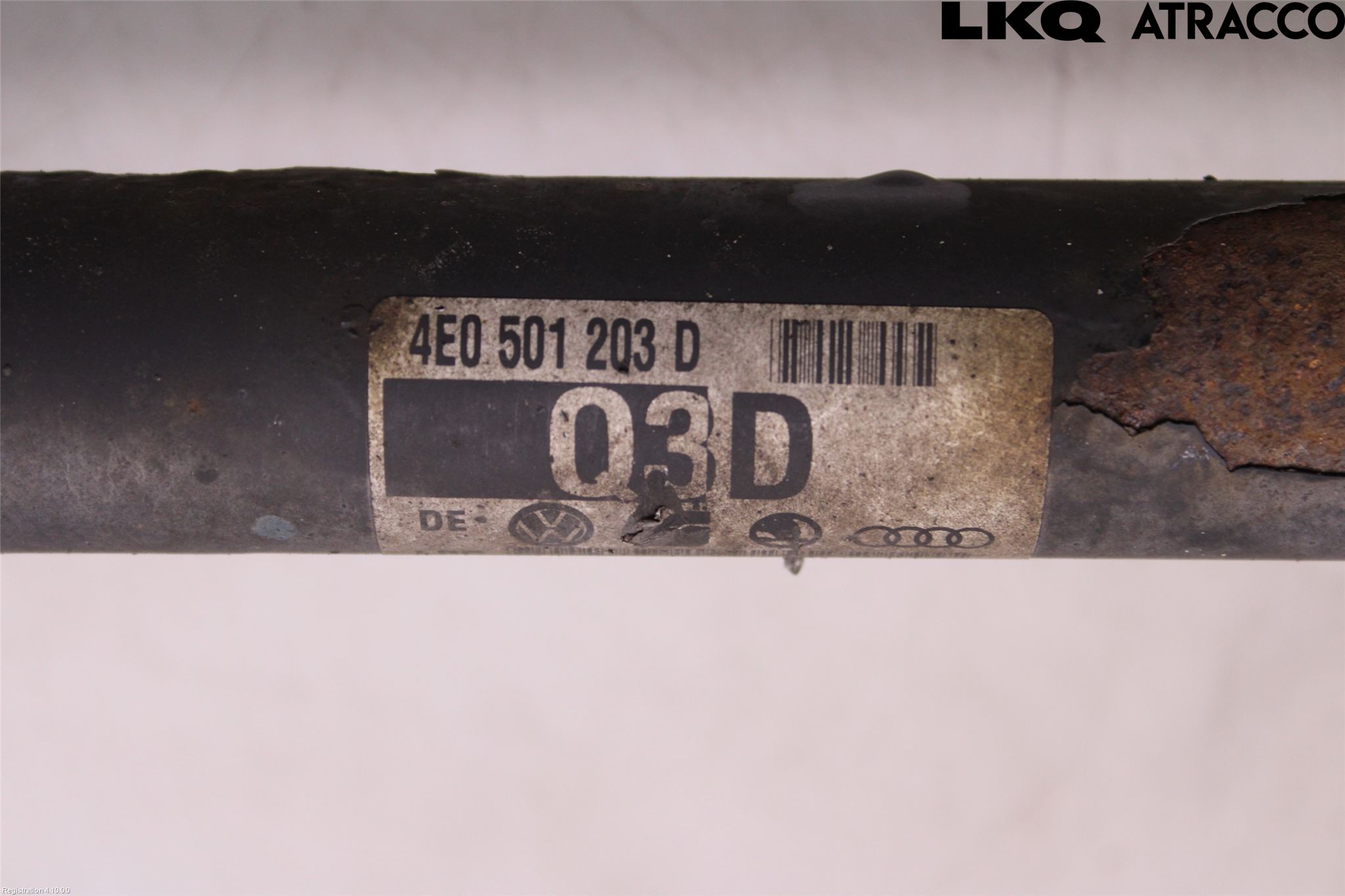 Audi A8/S8 4E  02-09 Drivaksel Bak Kompl Høyre