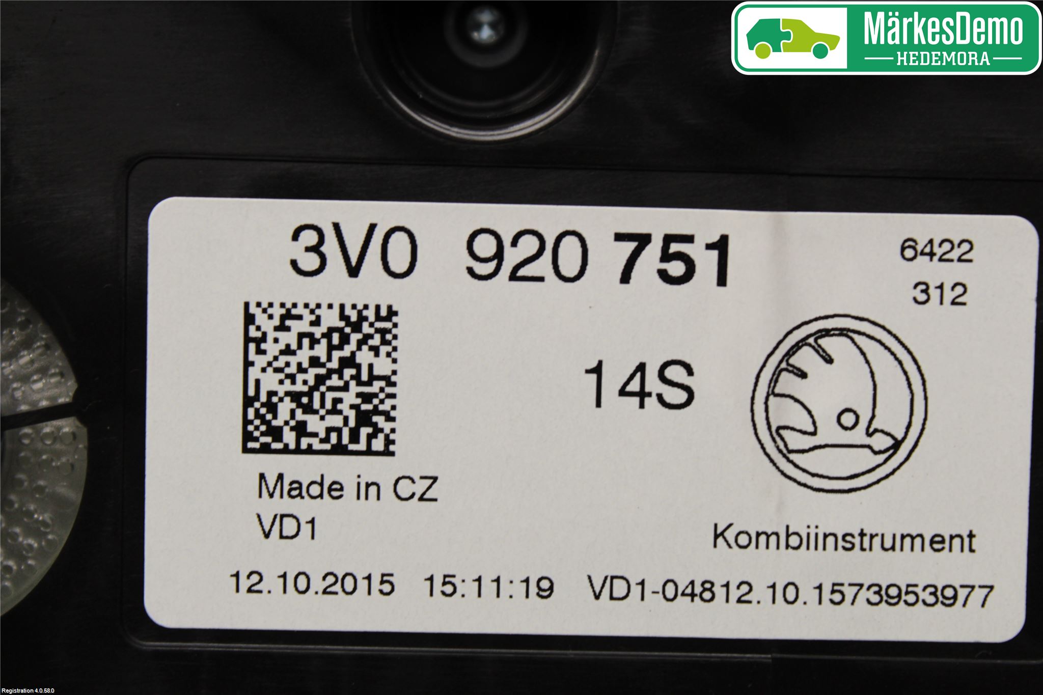 Skoda SUPERB 16-24 Instr Kombinert