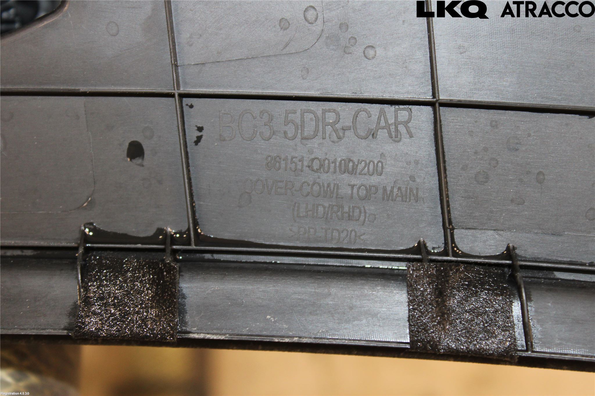 Hyundai BAYON BC3 21- Visker Deksel-Grill-Under Frr