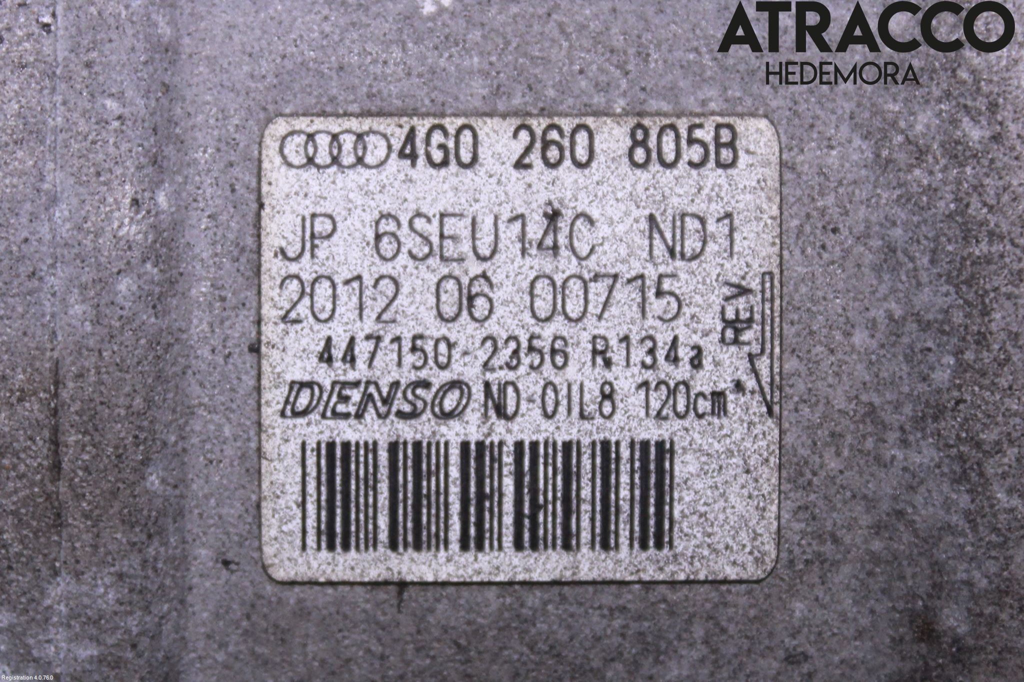 Audi A6/S6 4G 11-18 Varme Ac Kompressor