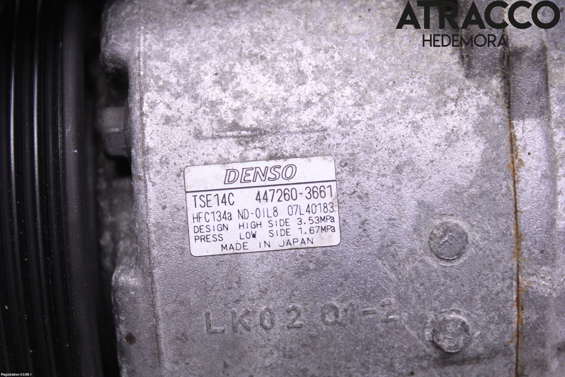 Subaru OUTBACK 10-15 Varme Ac Kompressor