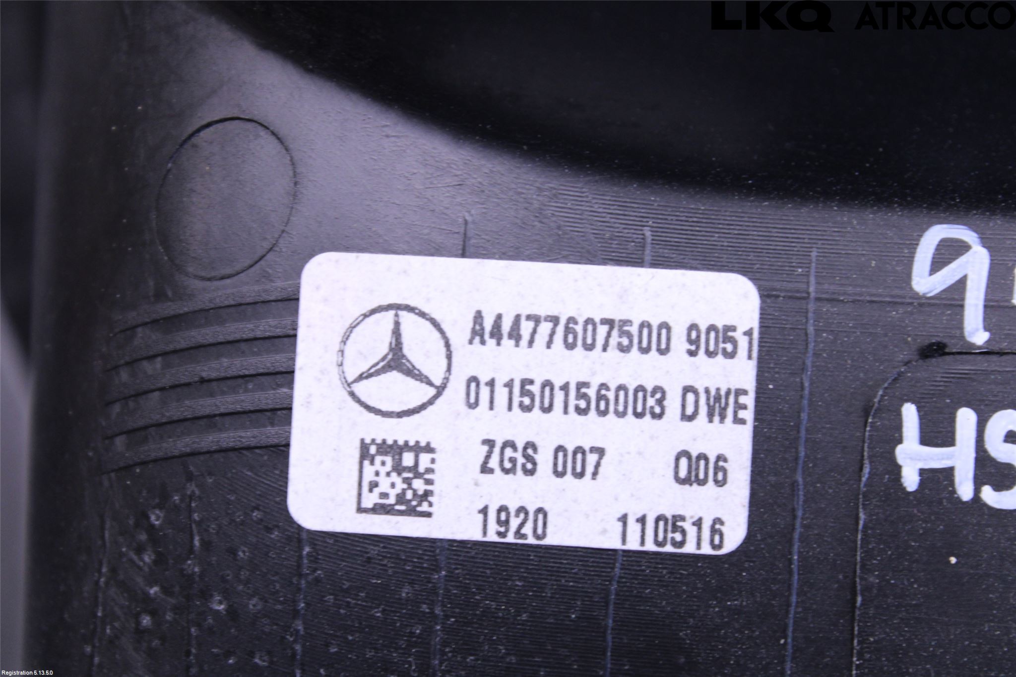 Mercedes-Benz MB VITO/V-KLASS (W640,W447,W448) 14- Dørhandtak Ytre Høyre