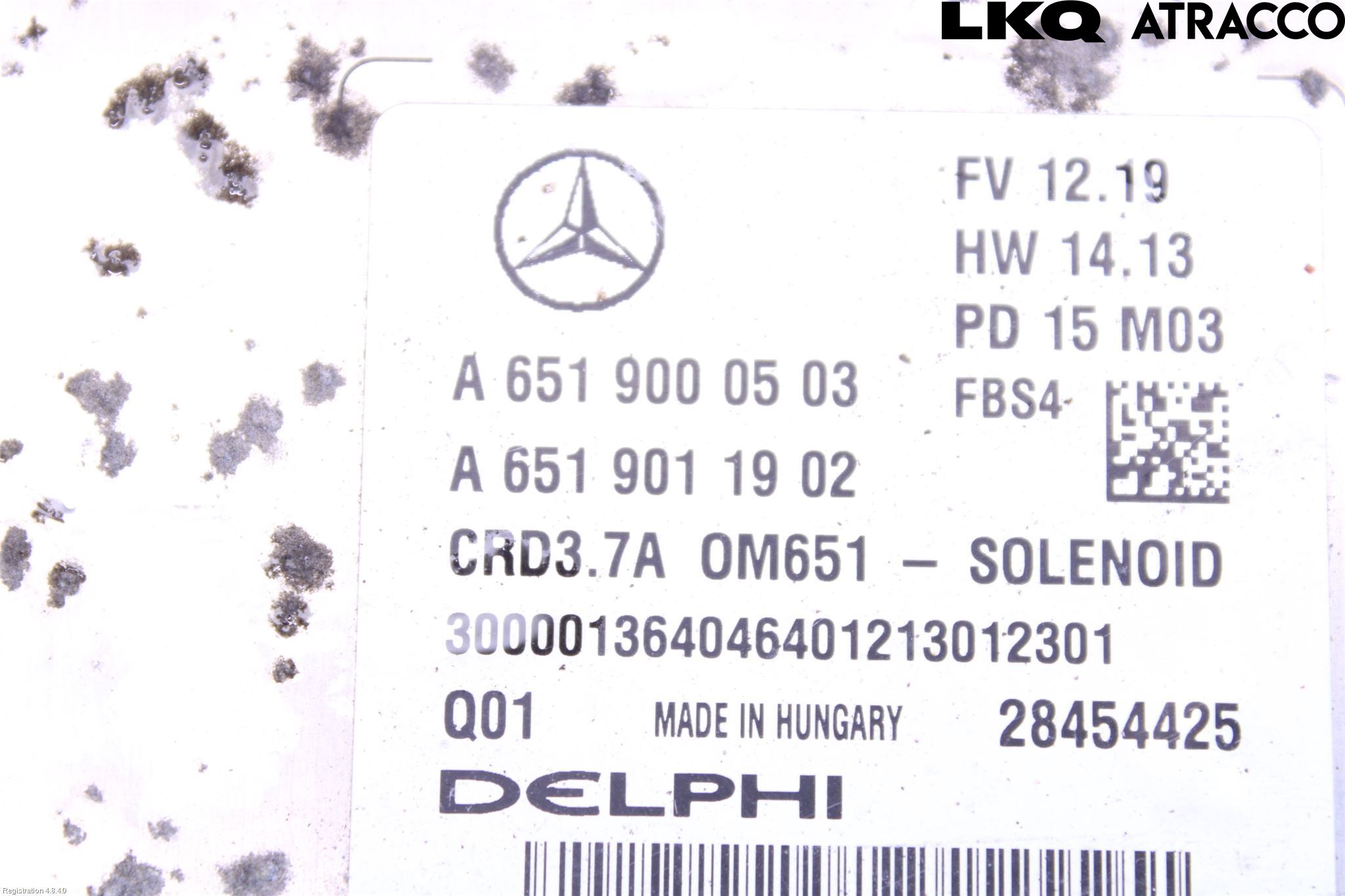 Mercedes-Benz MB E-KLASS (W212) 09-16 Styreenhet Innsprøytning
