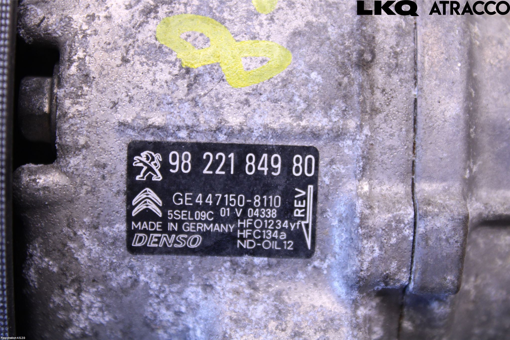 Peugeot PEUGOT 208 16-19 Varme Ac Kompressor