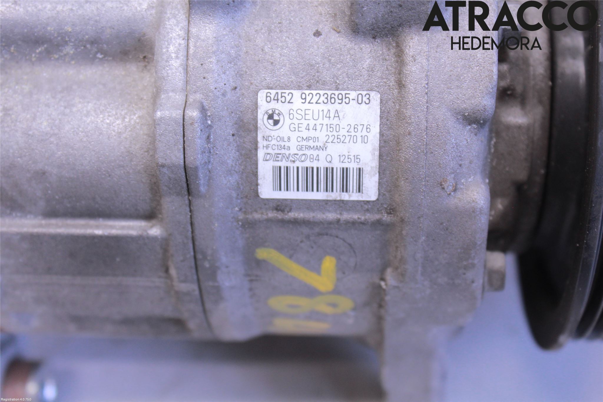 BMW 3 F30/F31/F80 12-19 Varme Ac Kompressor