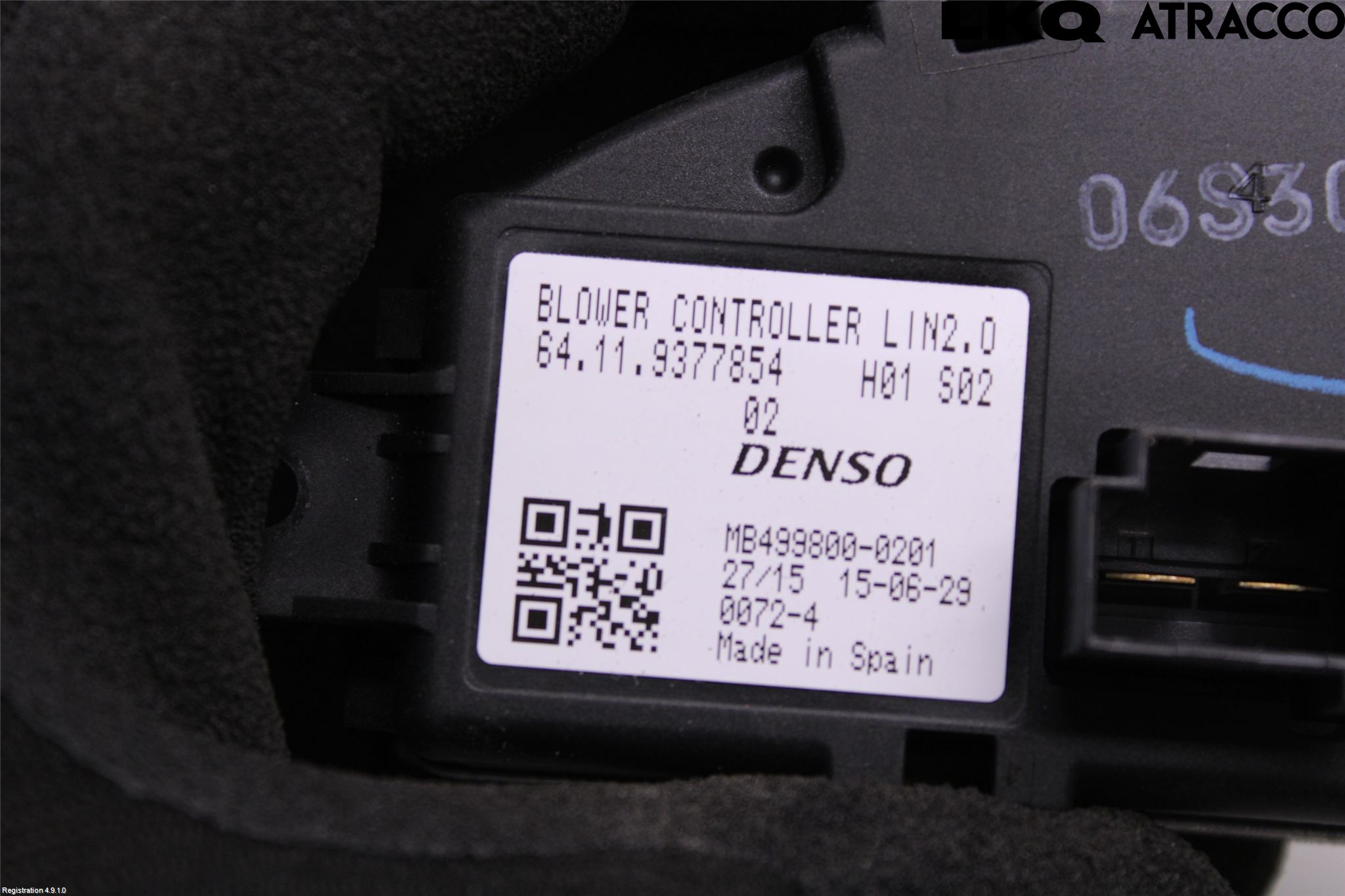 BMW i3 I01 13-22 Varmeapparat Viftemotstand