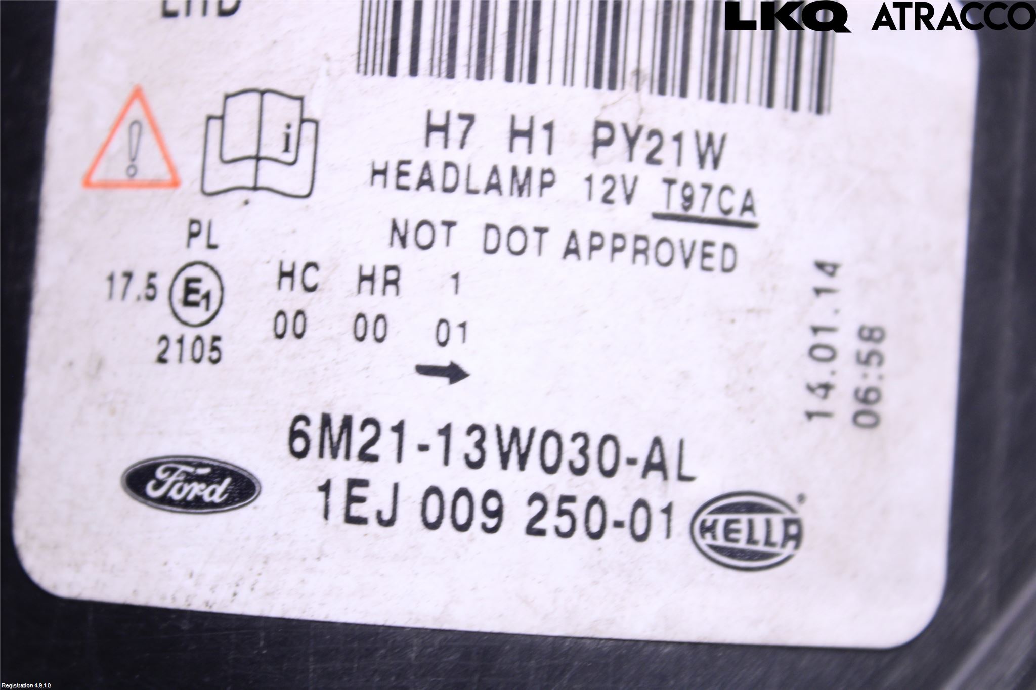 Ford GALAXY 06-15 Frontlykt Venstre