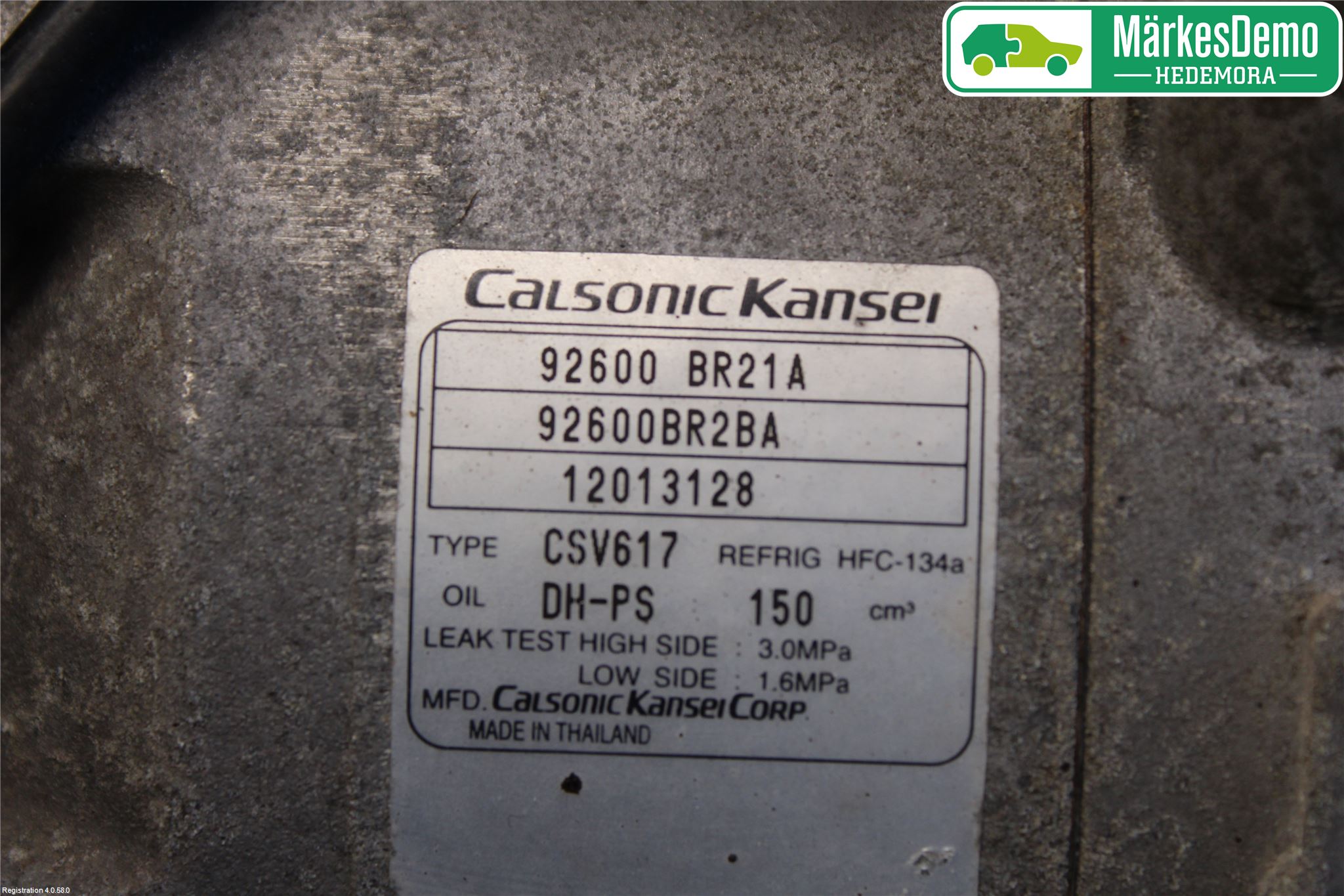 Nissan QASHQAI+2  10-14 Varme Ac Kompressor
