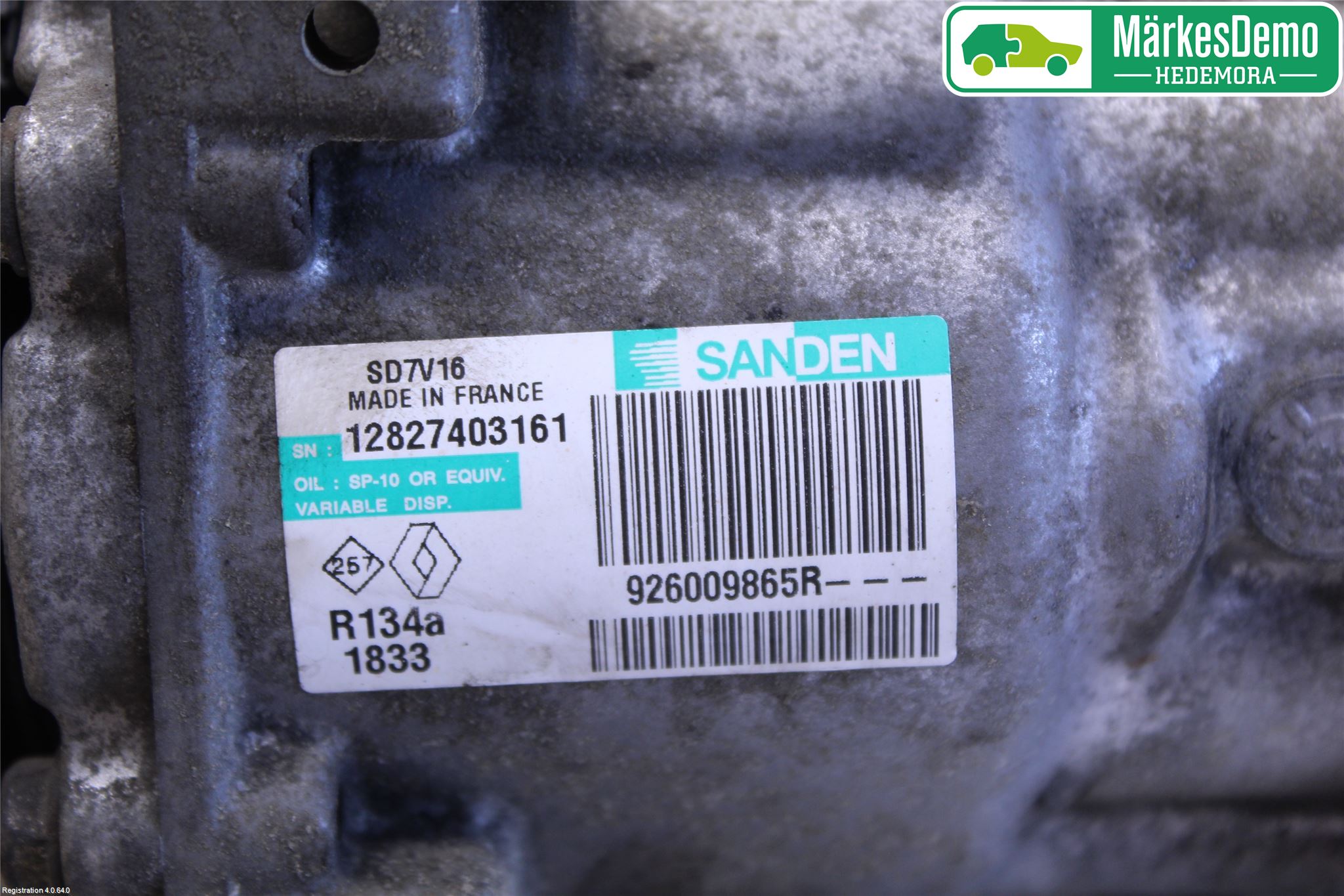 Nissan QASHQAI 10-14 Varme Ac Kompressor