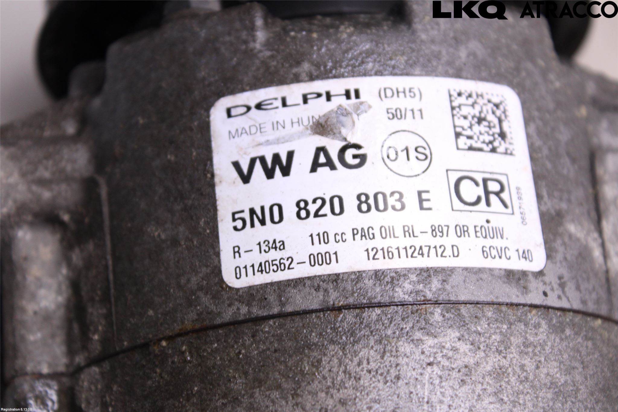 Volkswagen VW CADDY 11-15 Varme Ac Kompressor